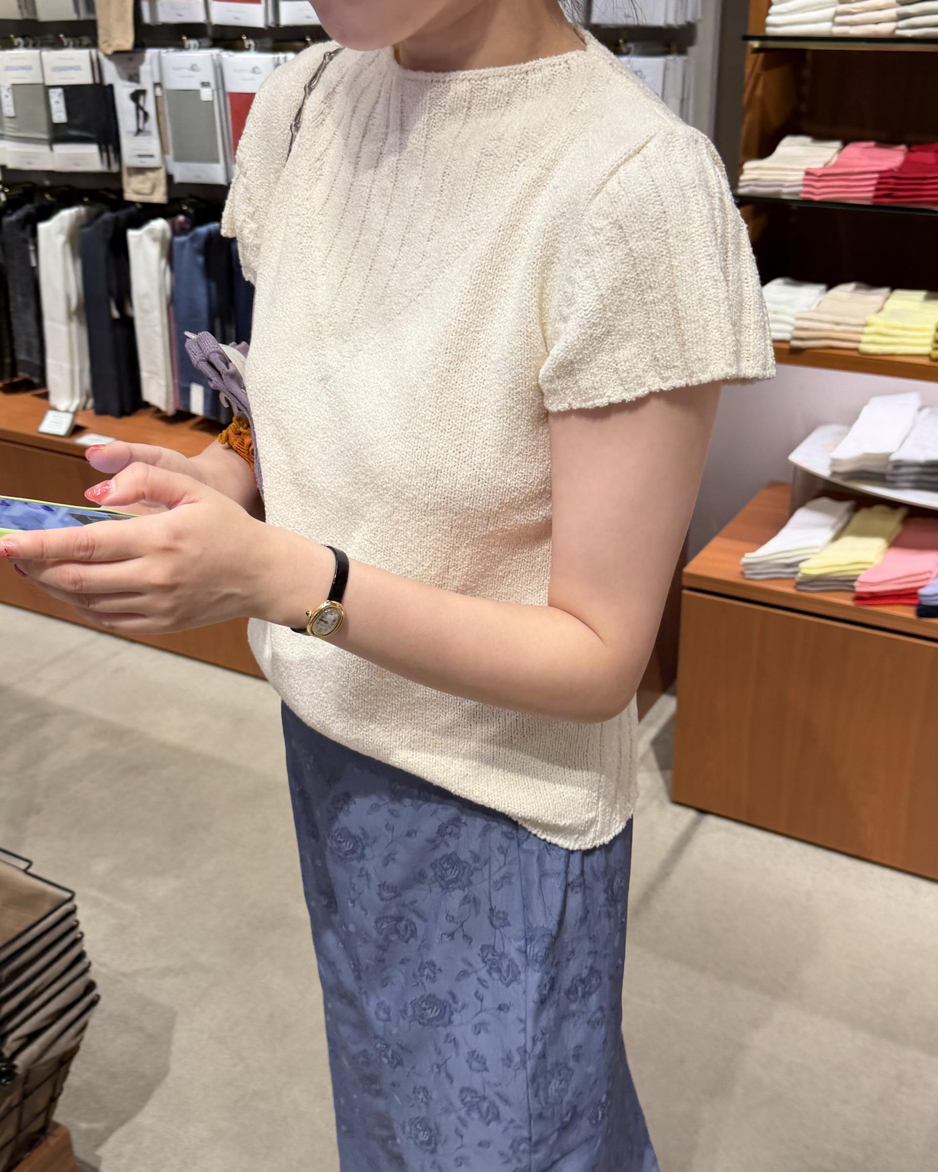 emma half knit (cream/pale grey/charcoal)