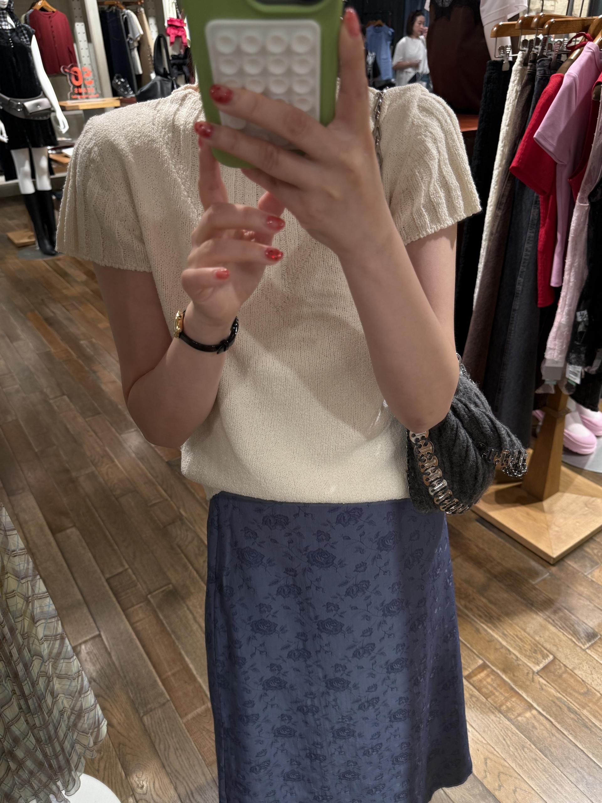 emma half knit (cream/pale grey/charcoal)
