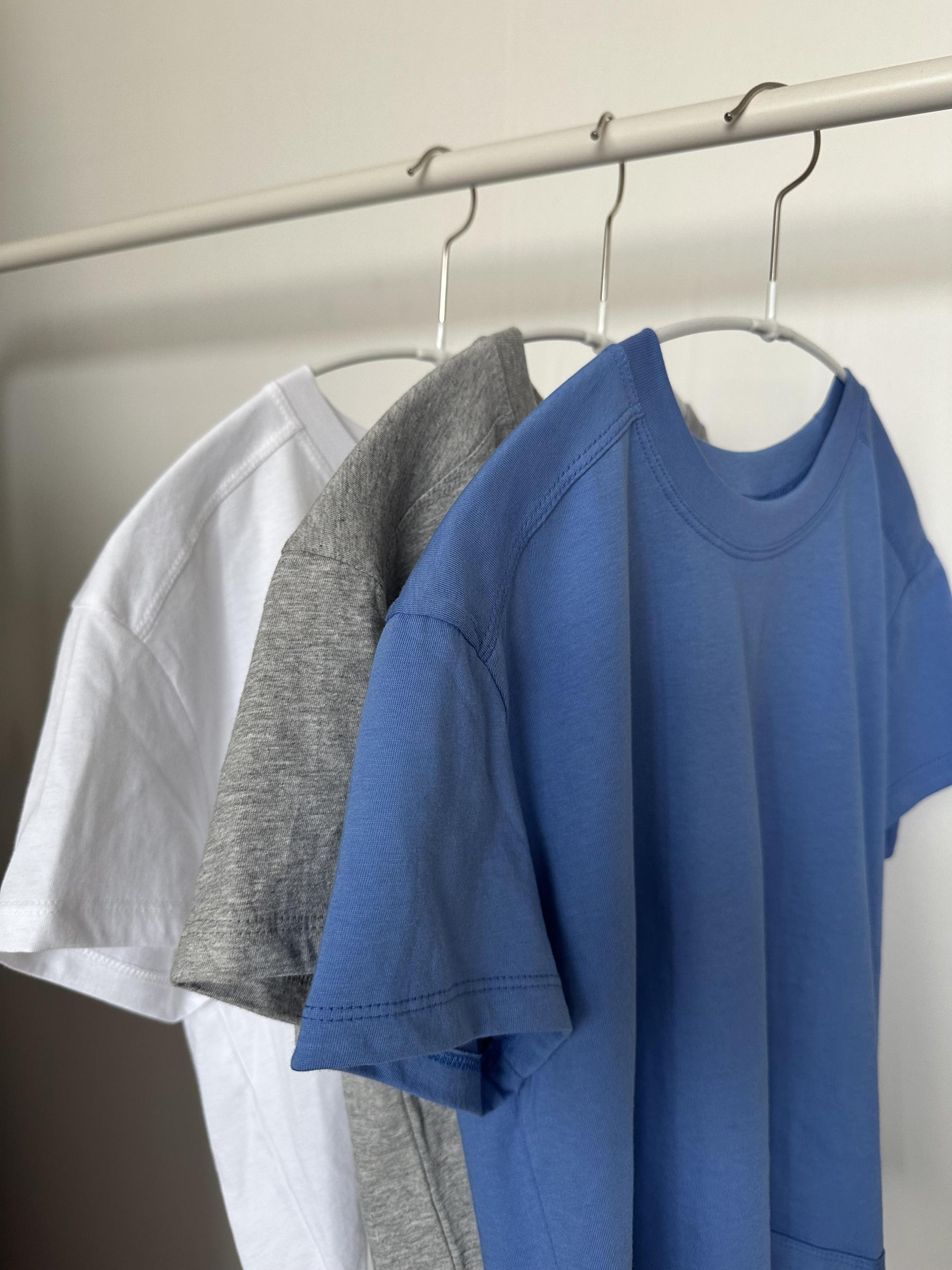 mile top (aqua blue/melange/white) 완