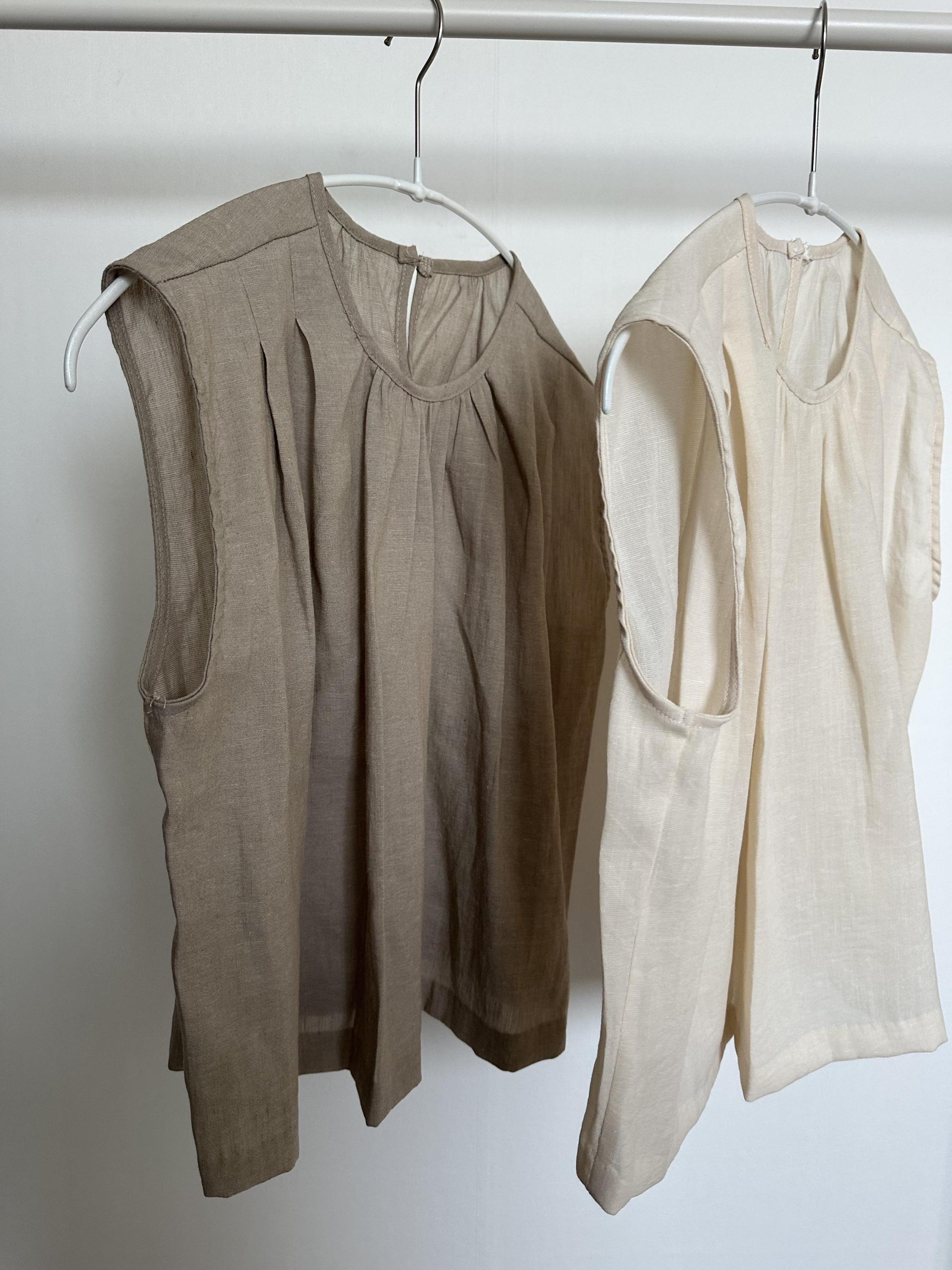 moris blouse (beige/brown)