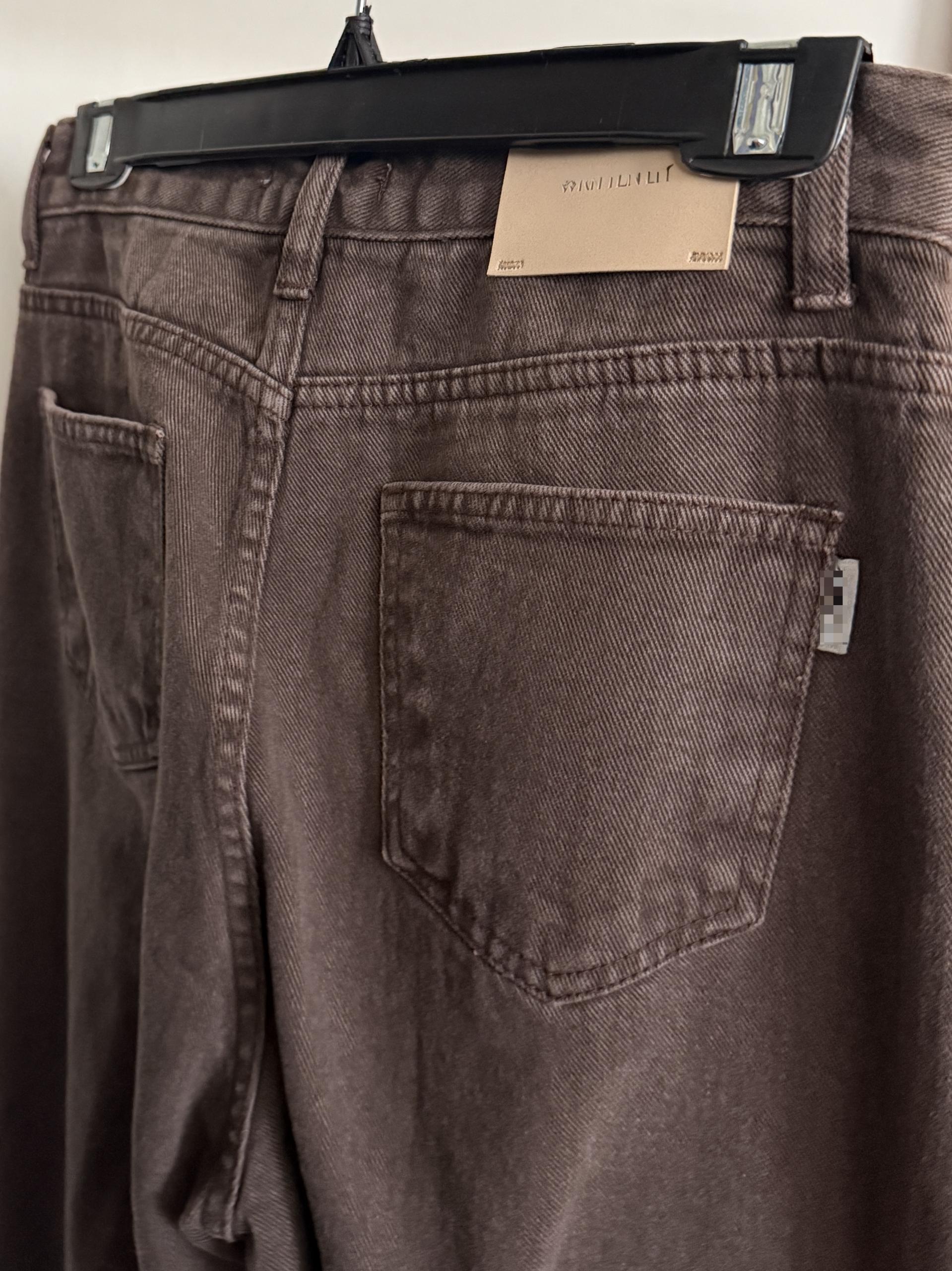 moon dying pants (brown/blue)