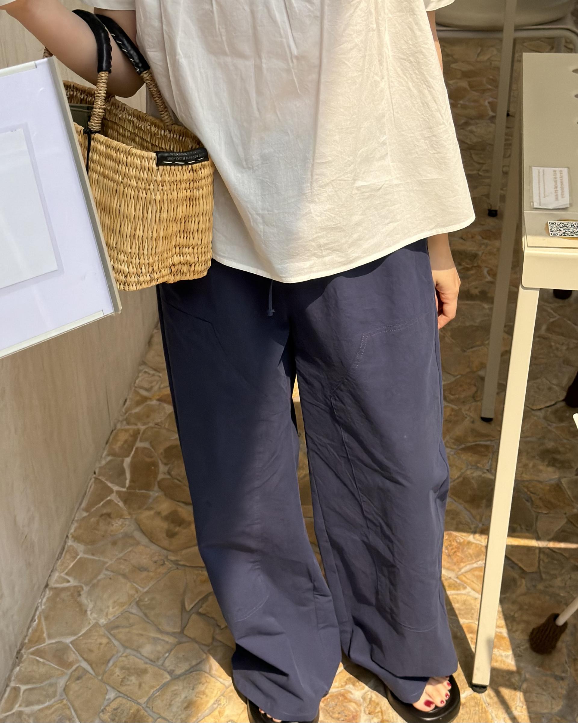 helen blouse (navy/white)