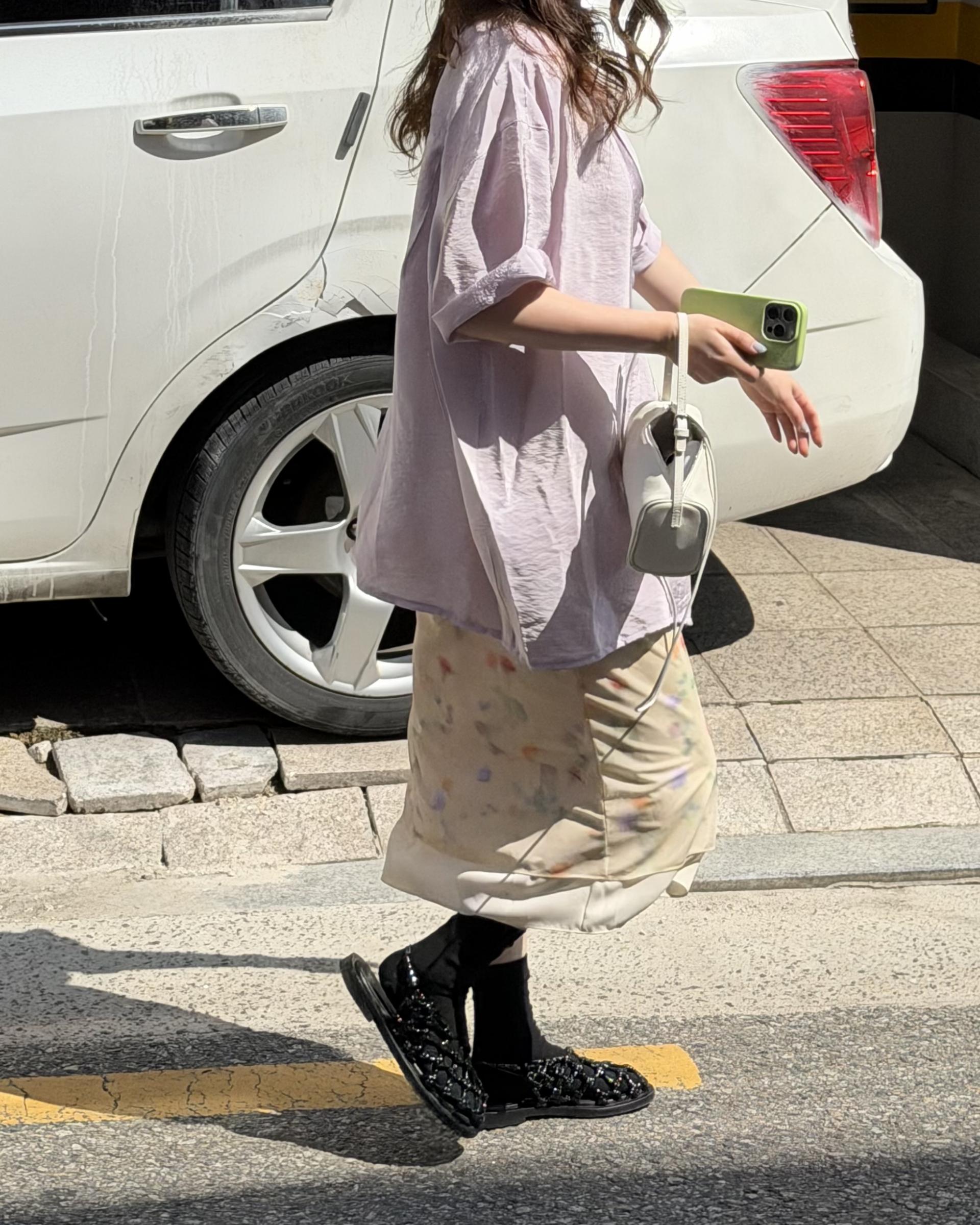 bong bong skirt (beige/black)