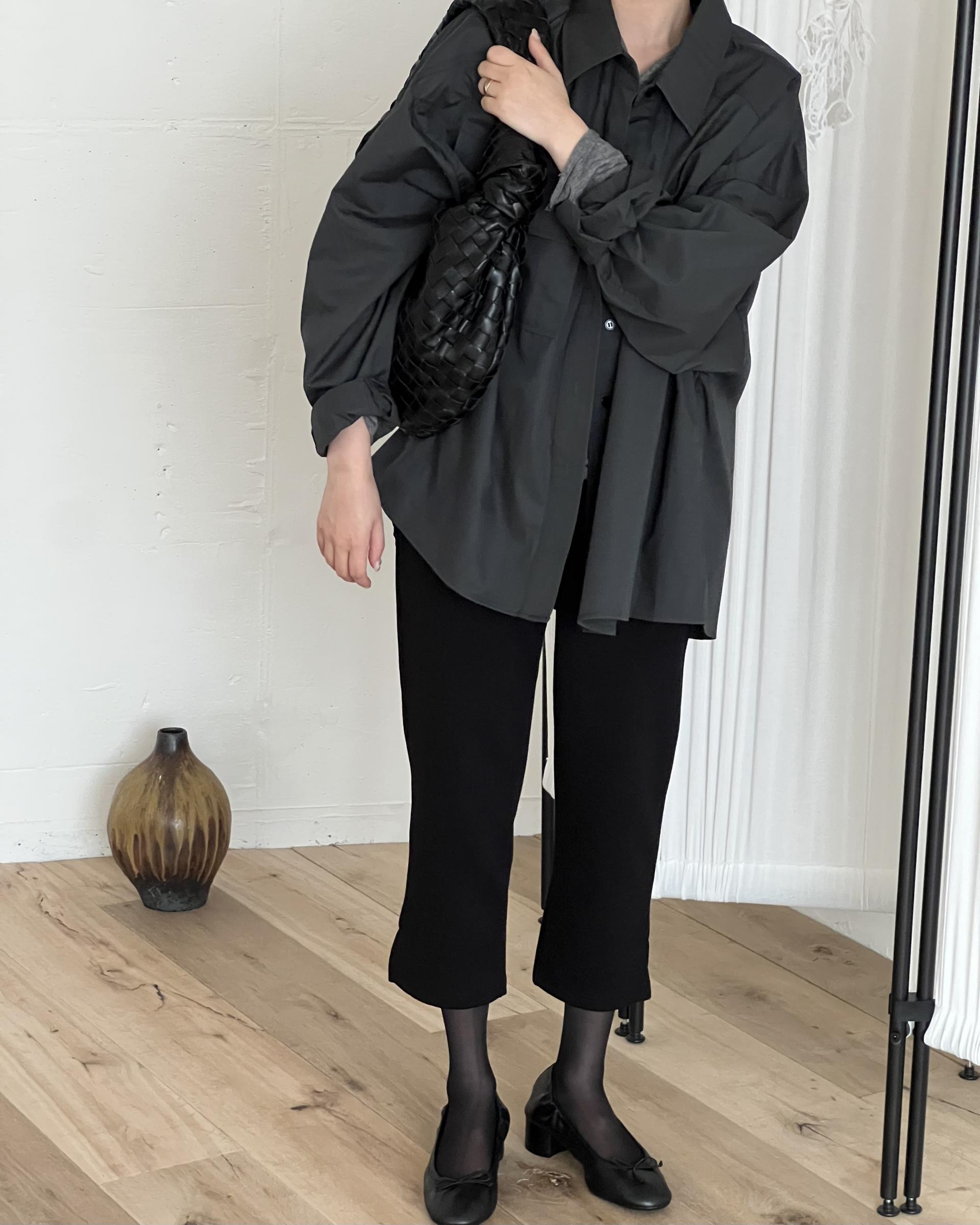 over pocket shirt (mint/charcoal)