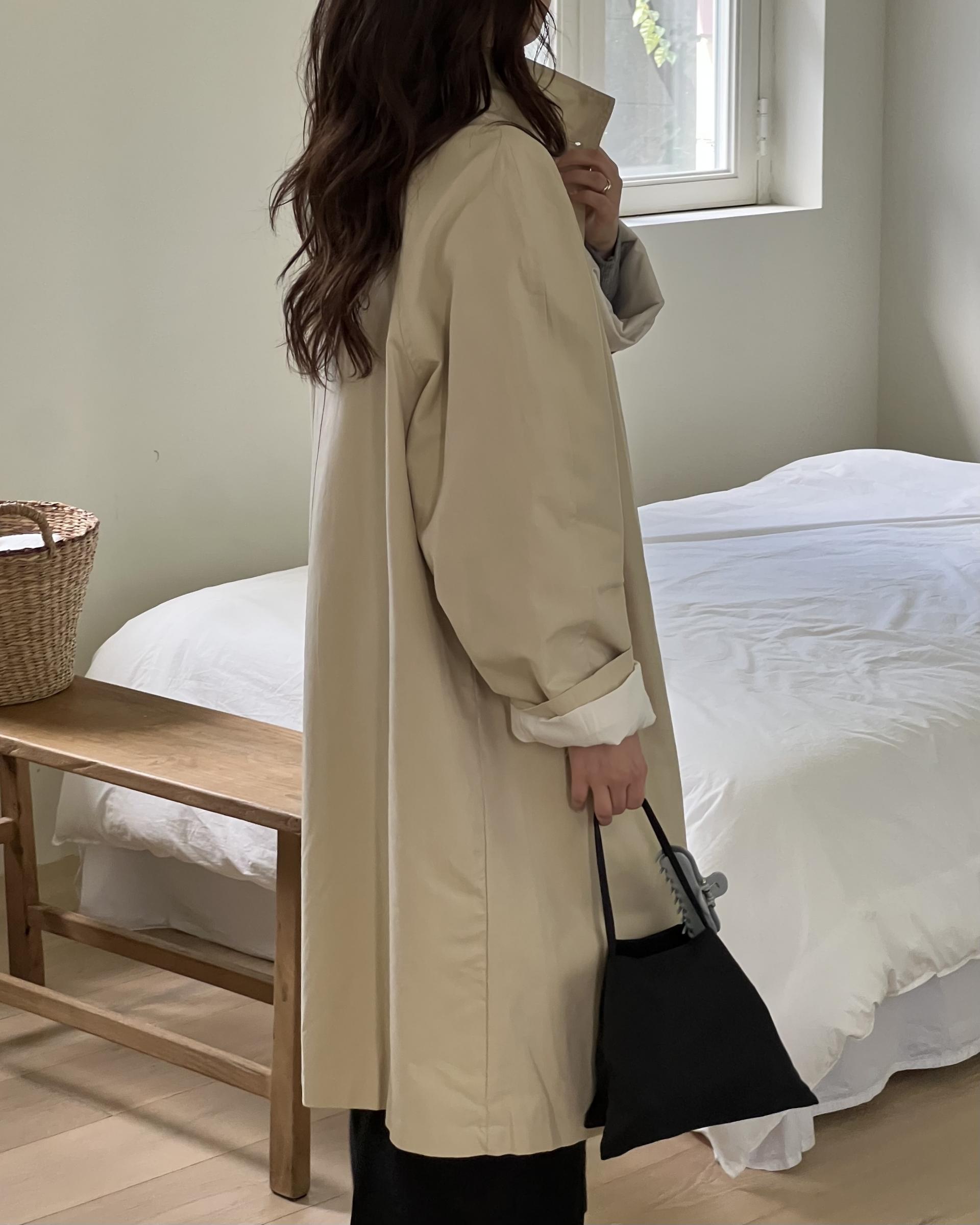 base wrinkle skirt (black/cream)