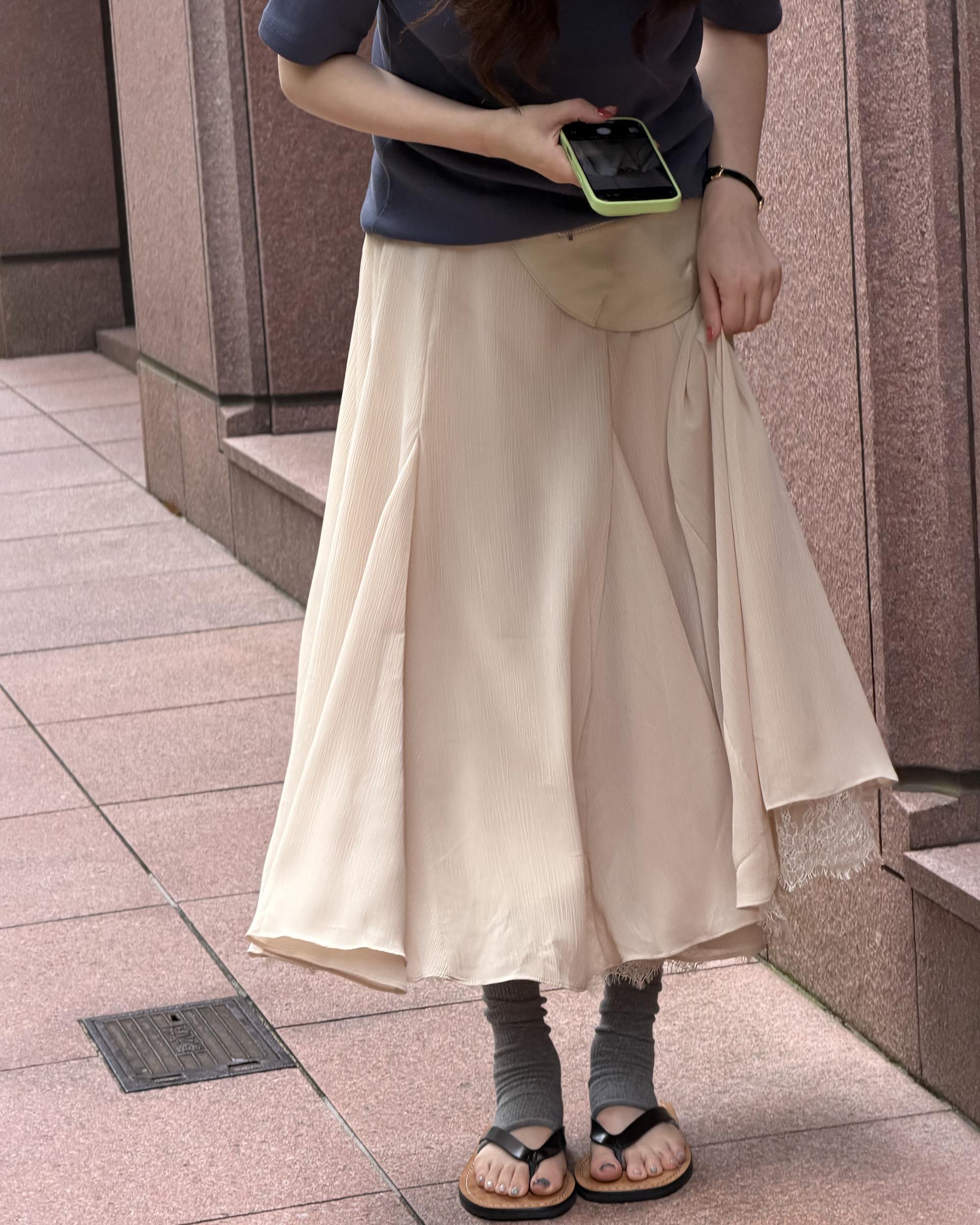 veil lace skirt