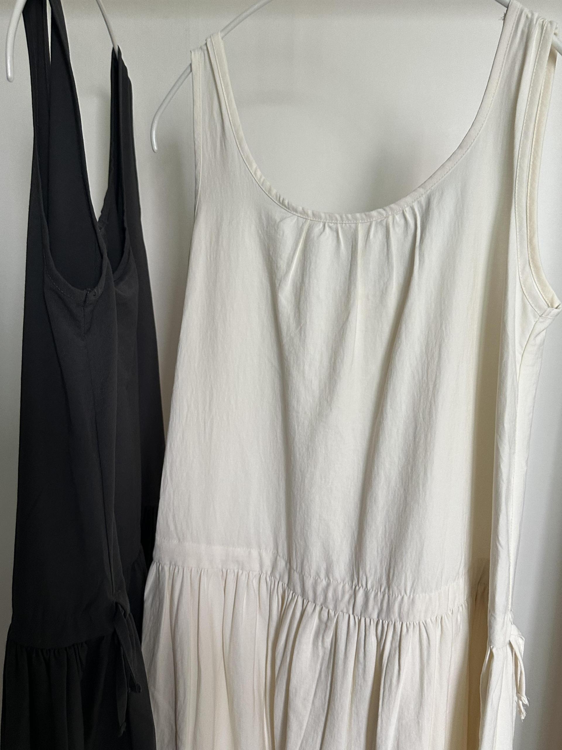oatmeal dress (charcoal/cream)