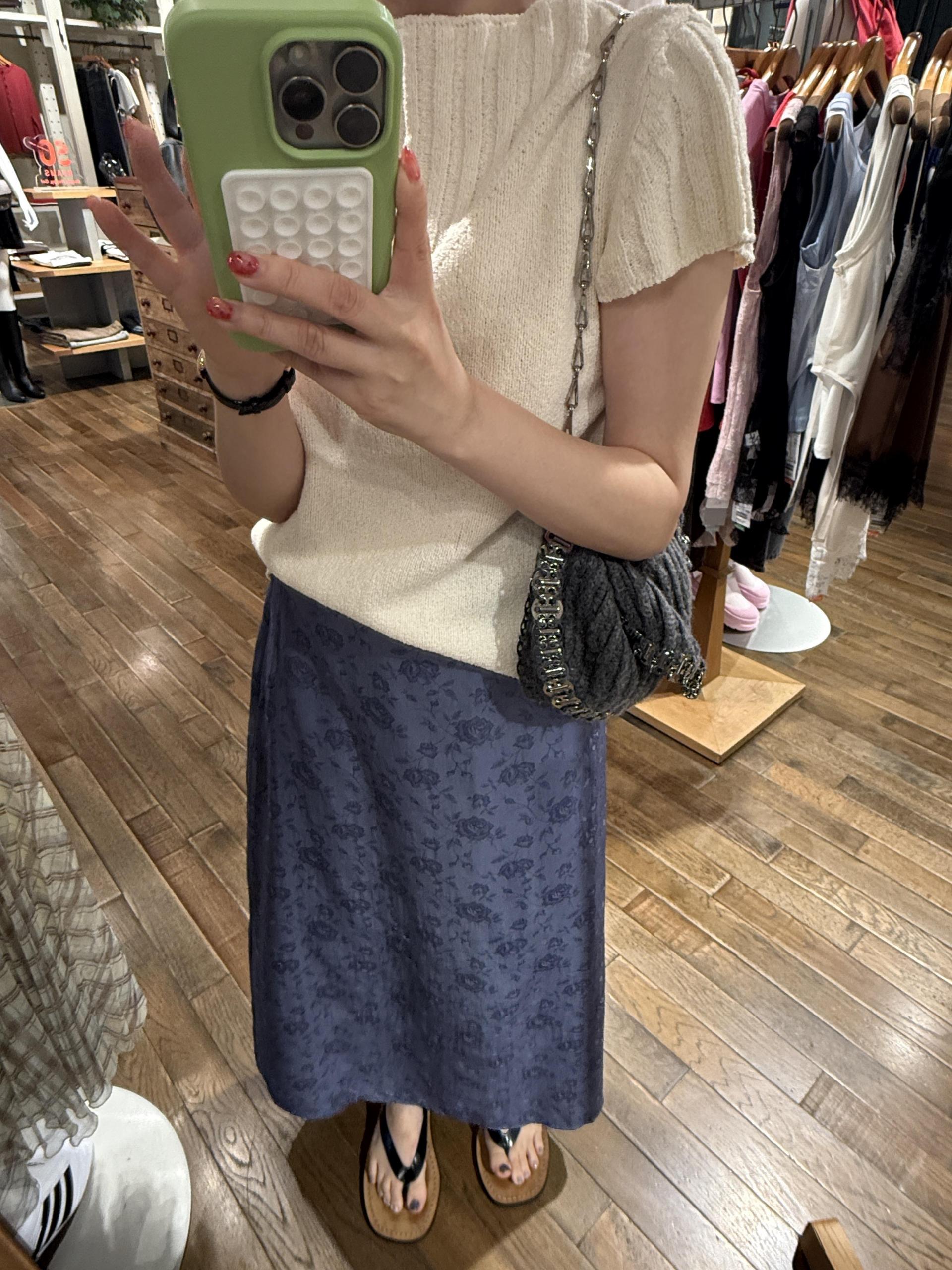 emma half knit (cream/pale grey/charcoal)
