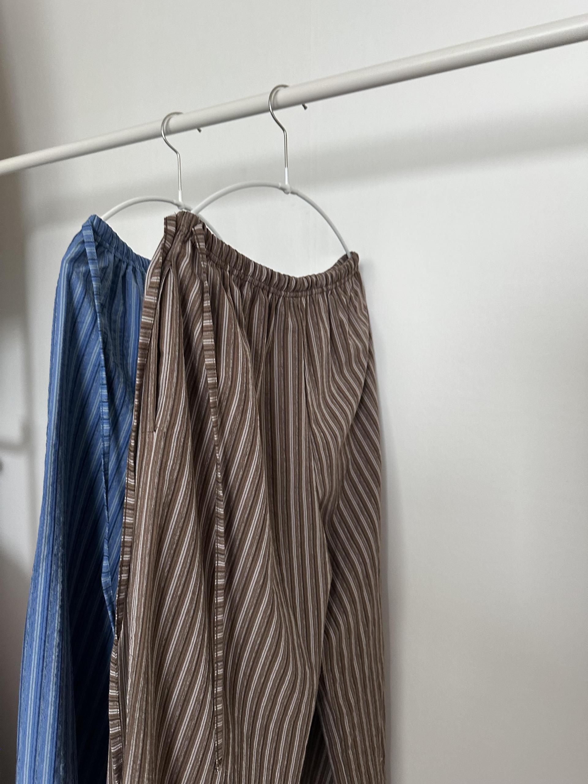 zinny stripe pants (blue/brown)
