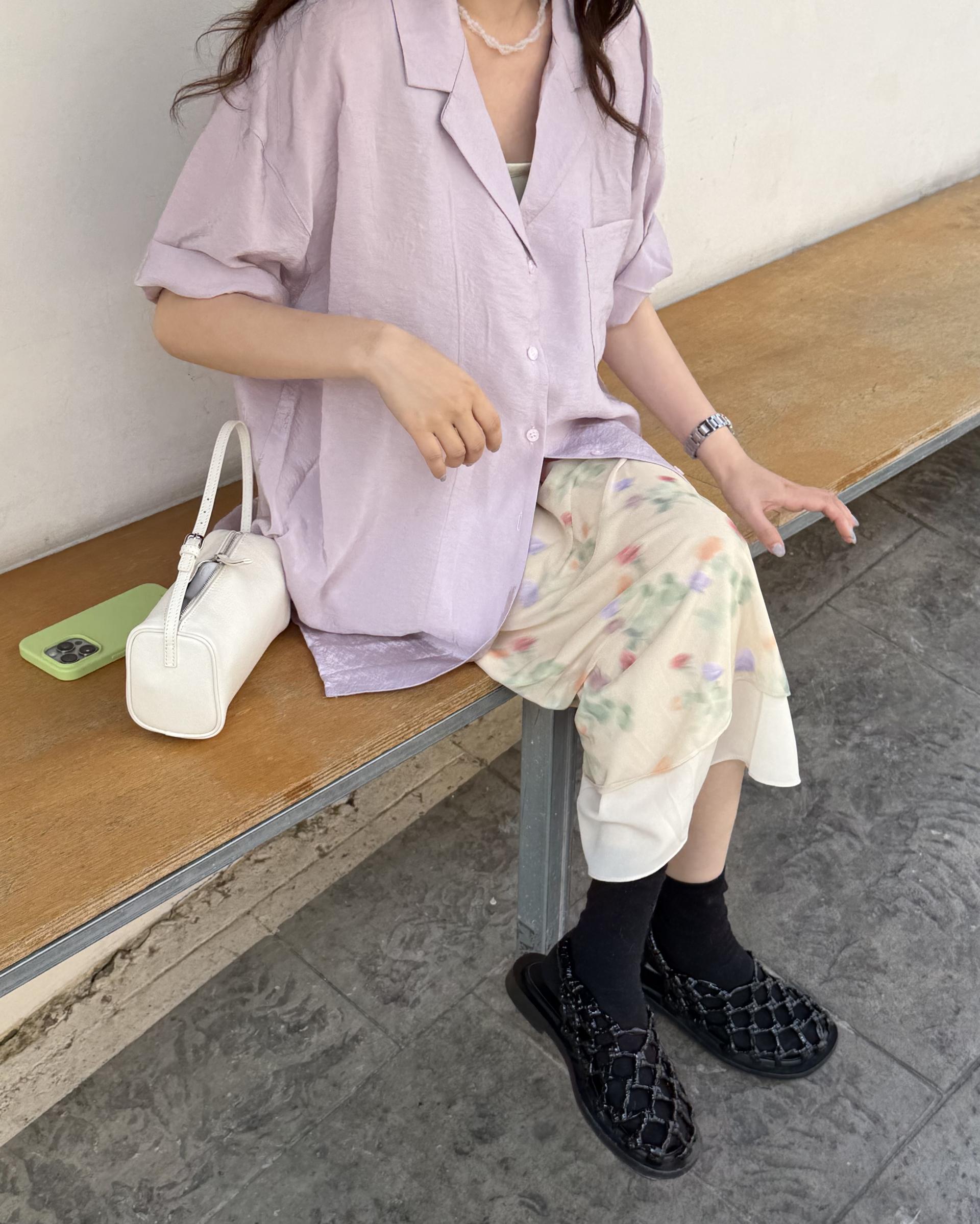 bong bong skirt (beige/black)