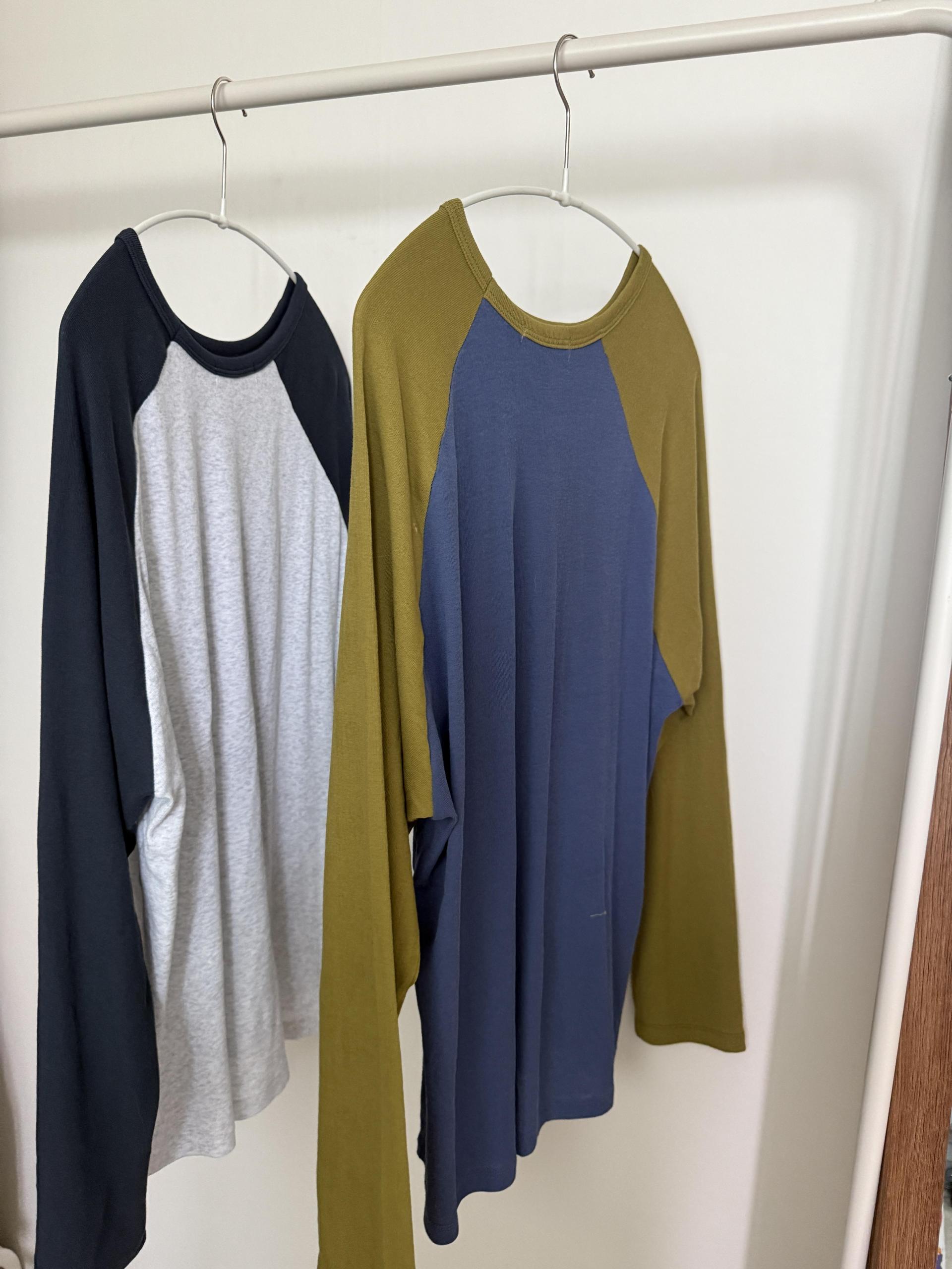 union raglan top (blue/navy)