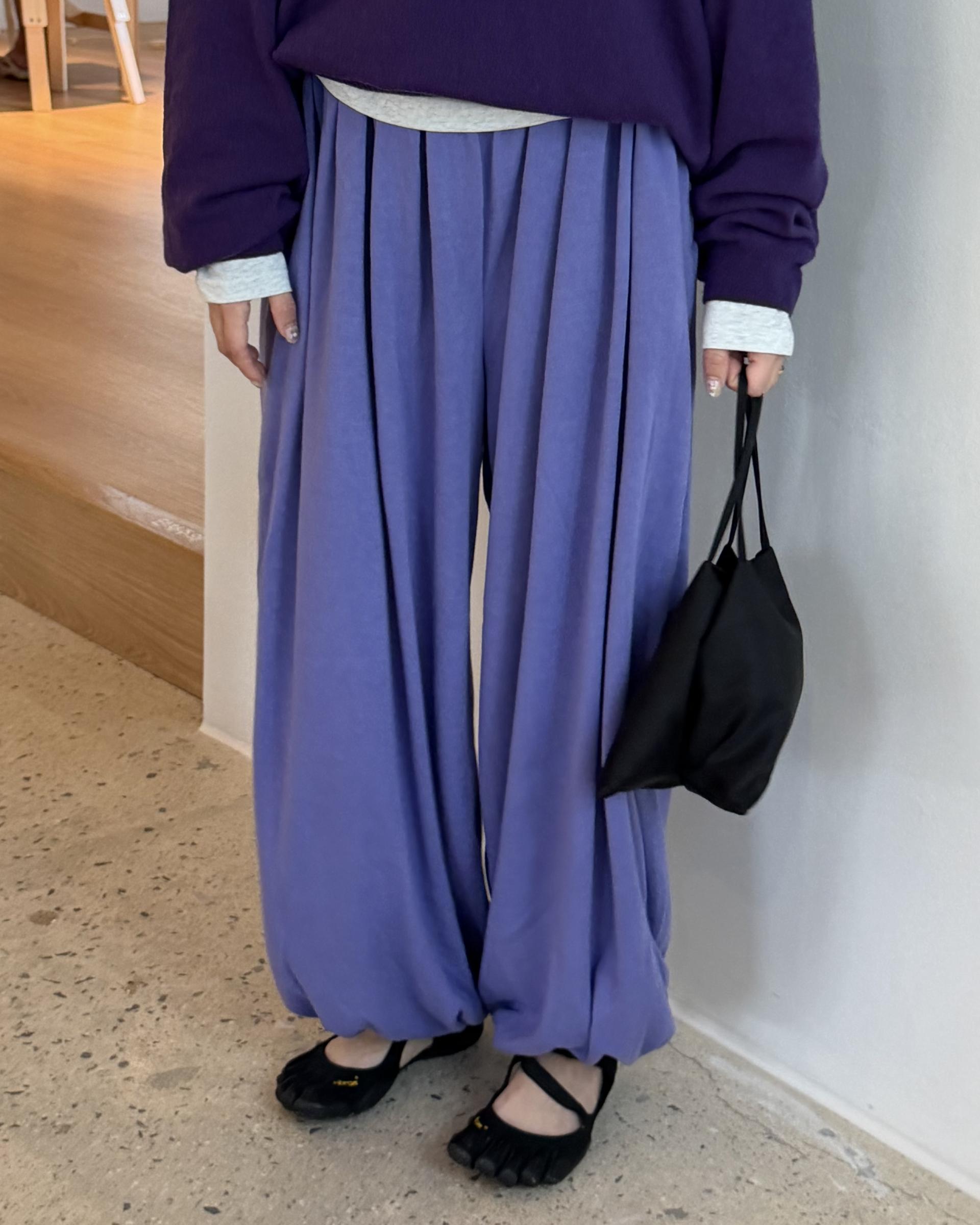 savanna harem pants (purple/charcoal/grey)