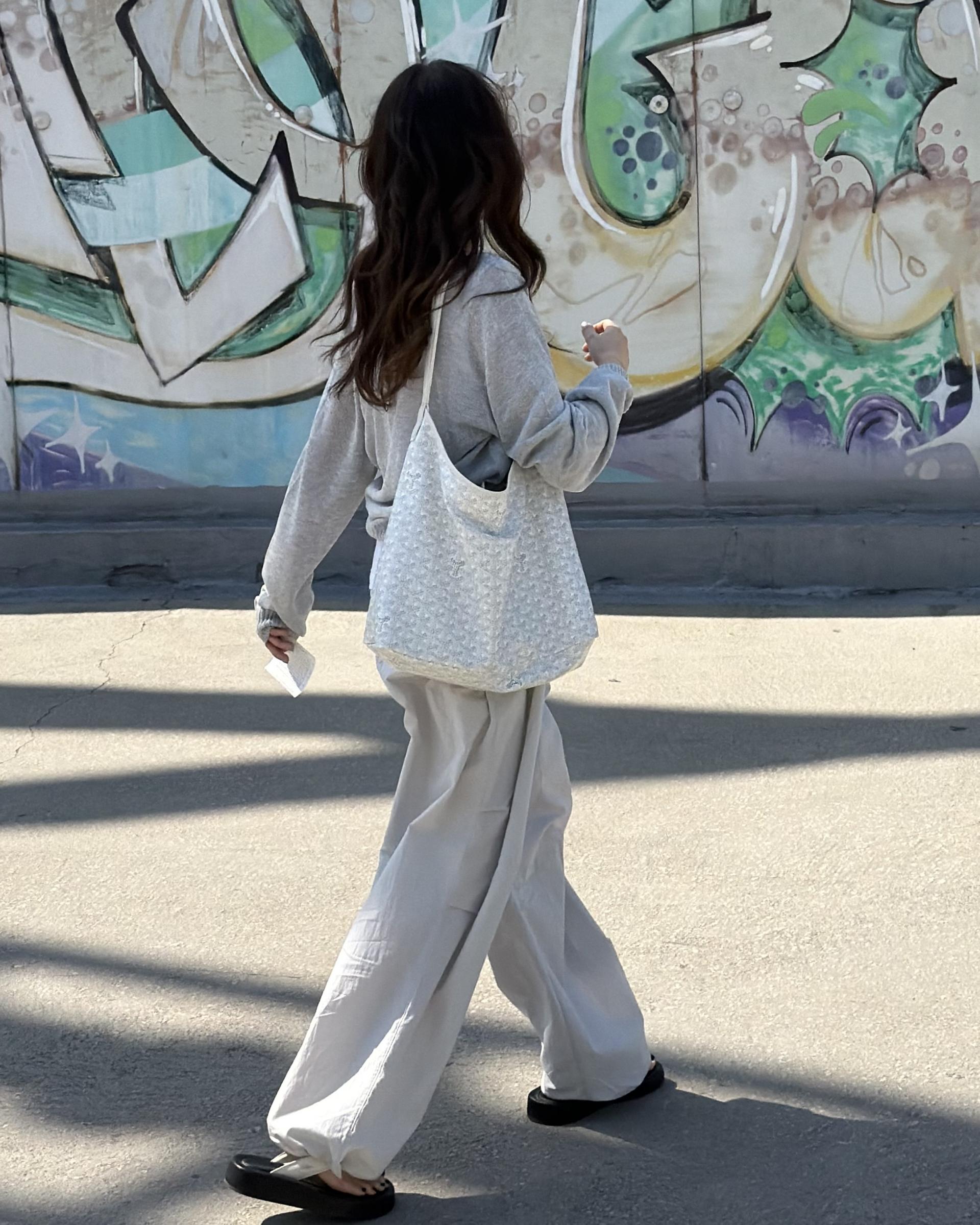pampas string pants (pale grey)