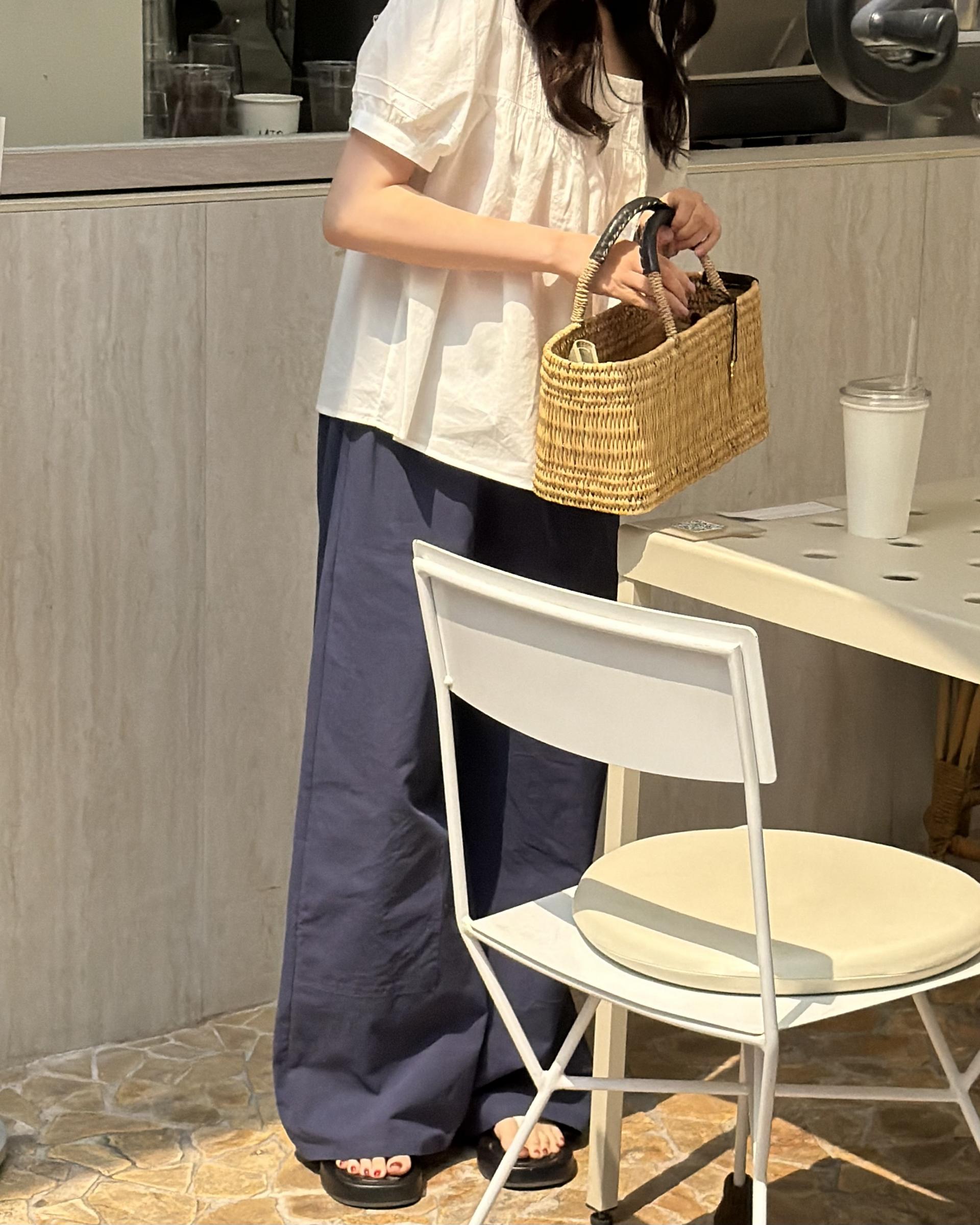 rusk cotton pants (charcoal/navy)