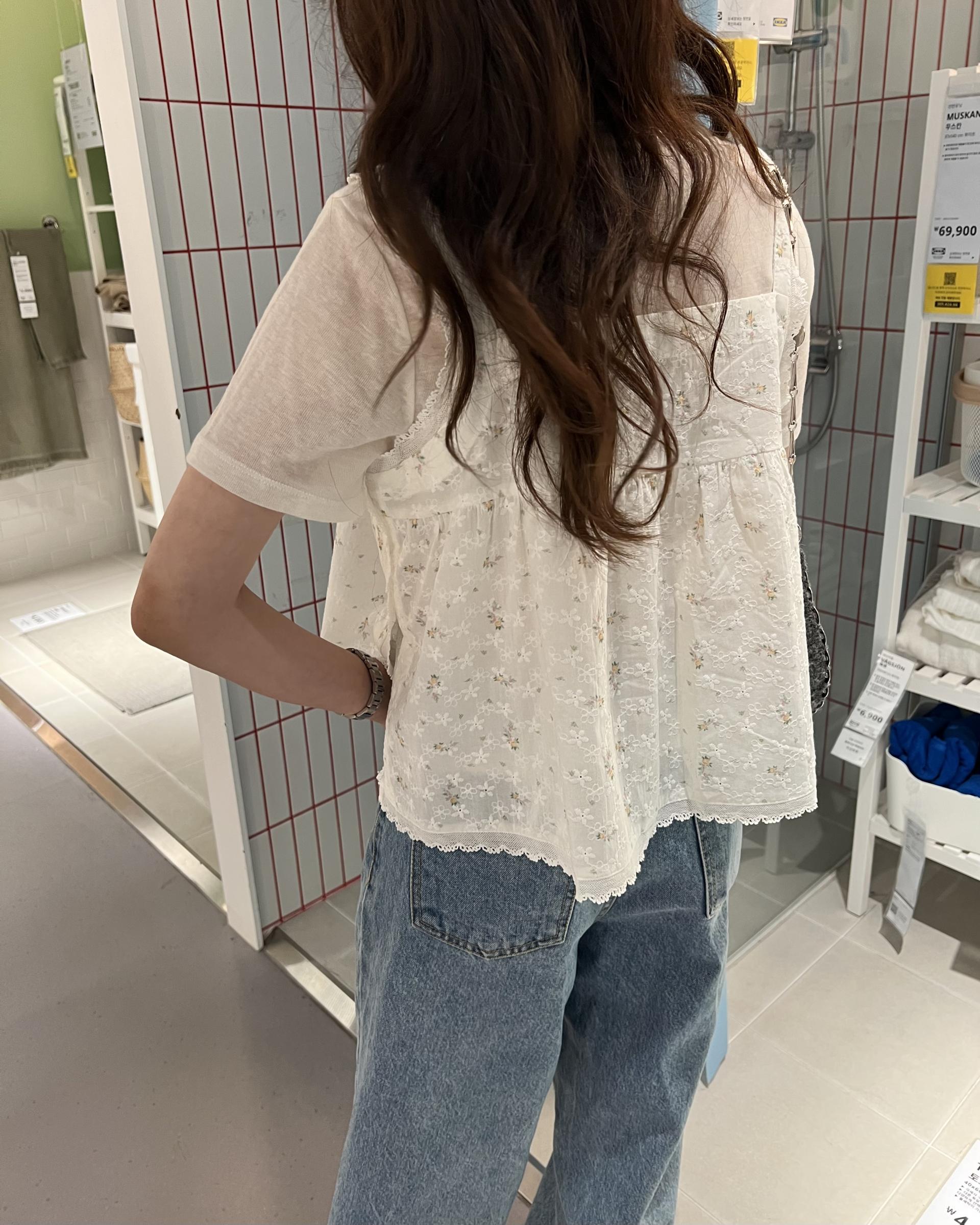 primrose blouse (flower/black)