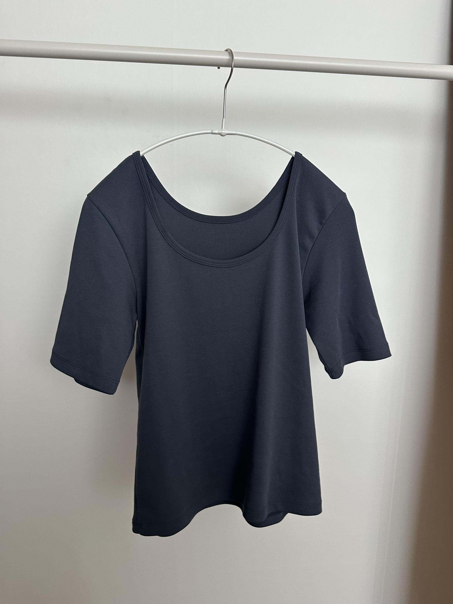 bobos u-neck top (deep blue)