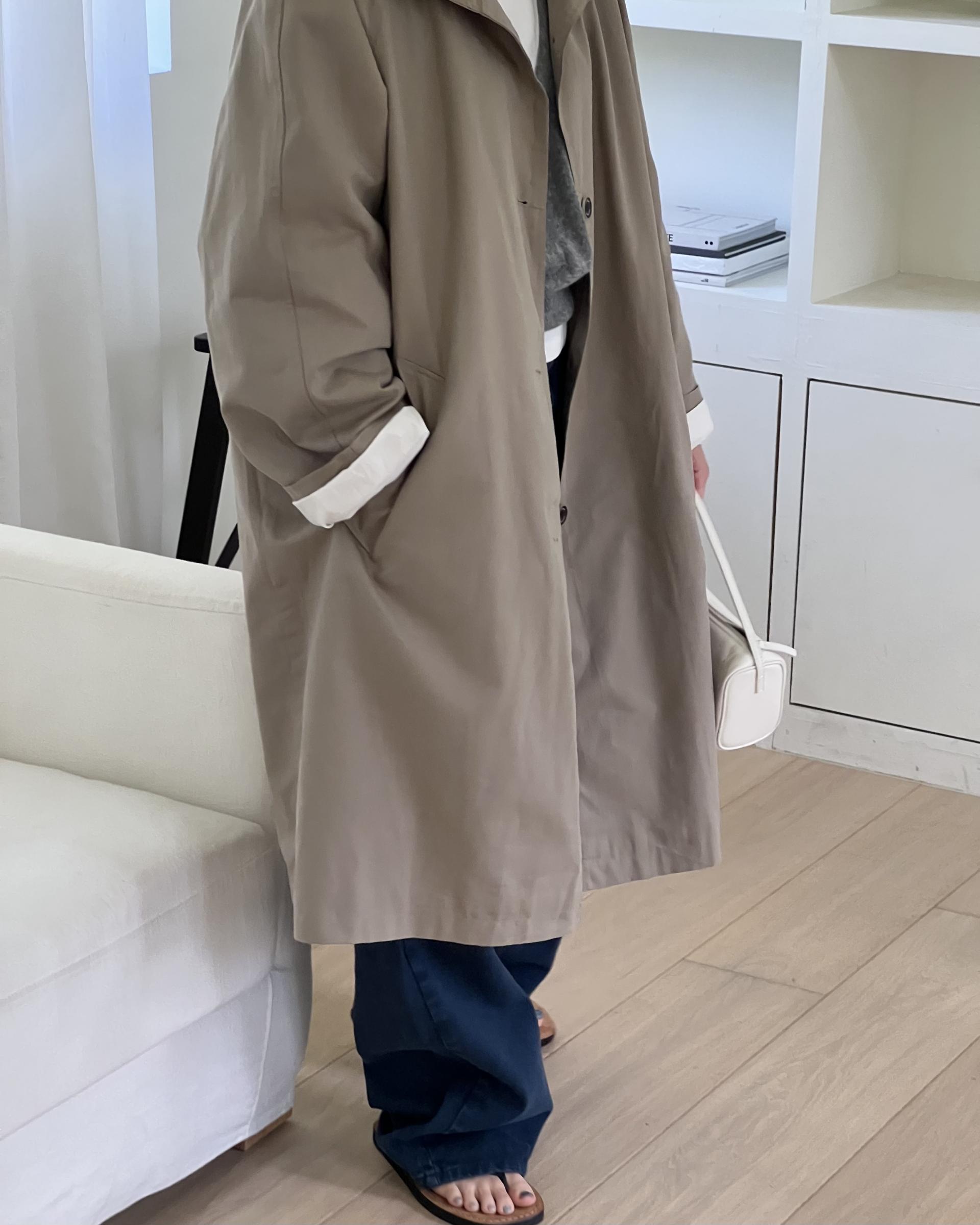 post single trench (khaki)