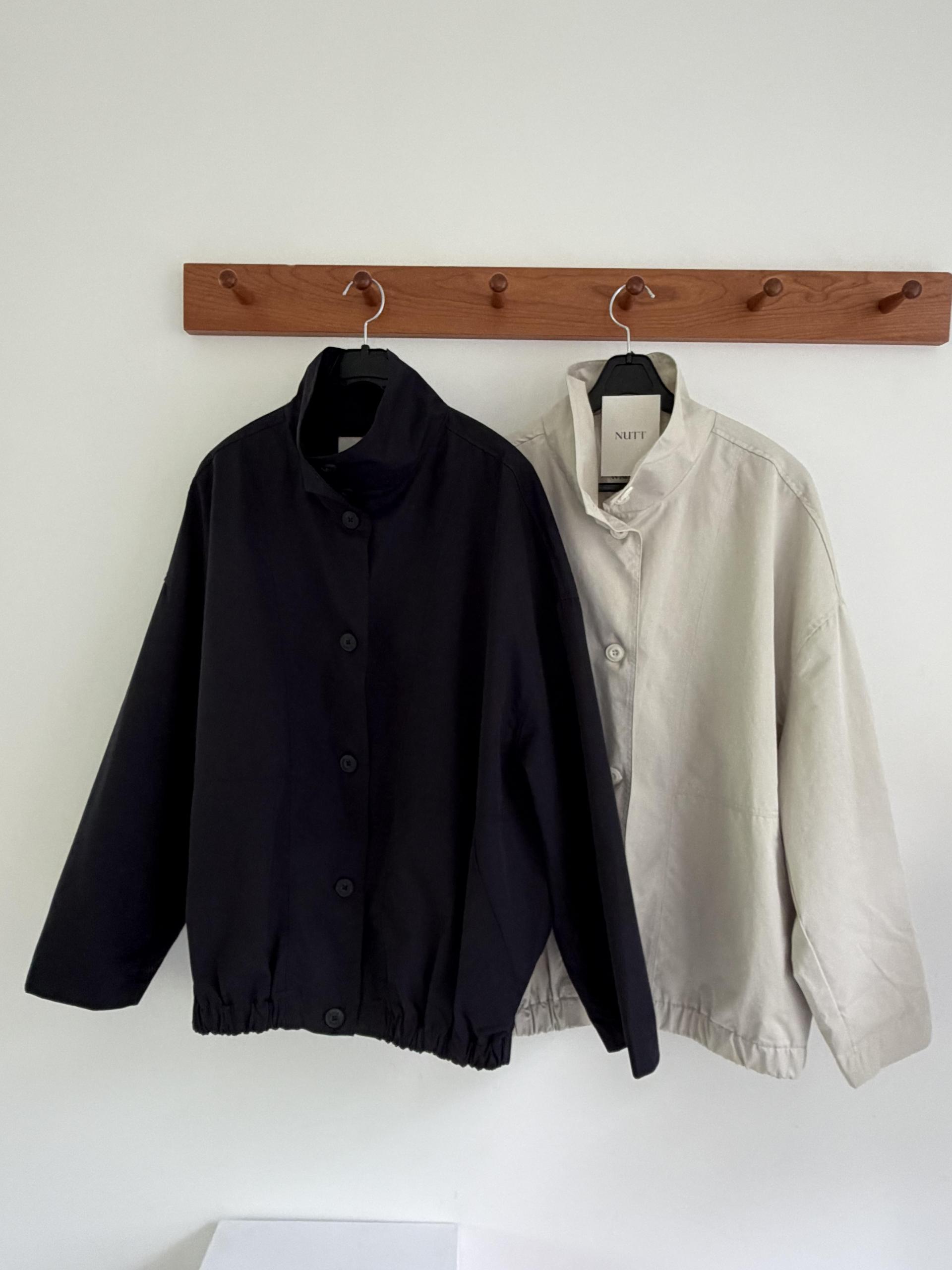 half jumper (cream beige/navy)