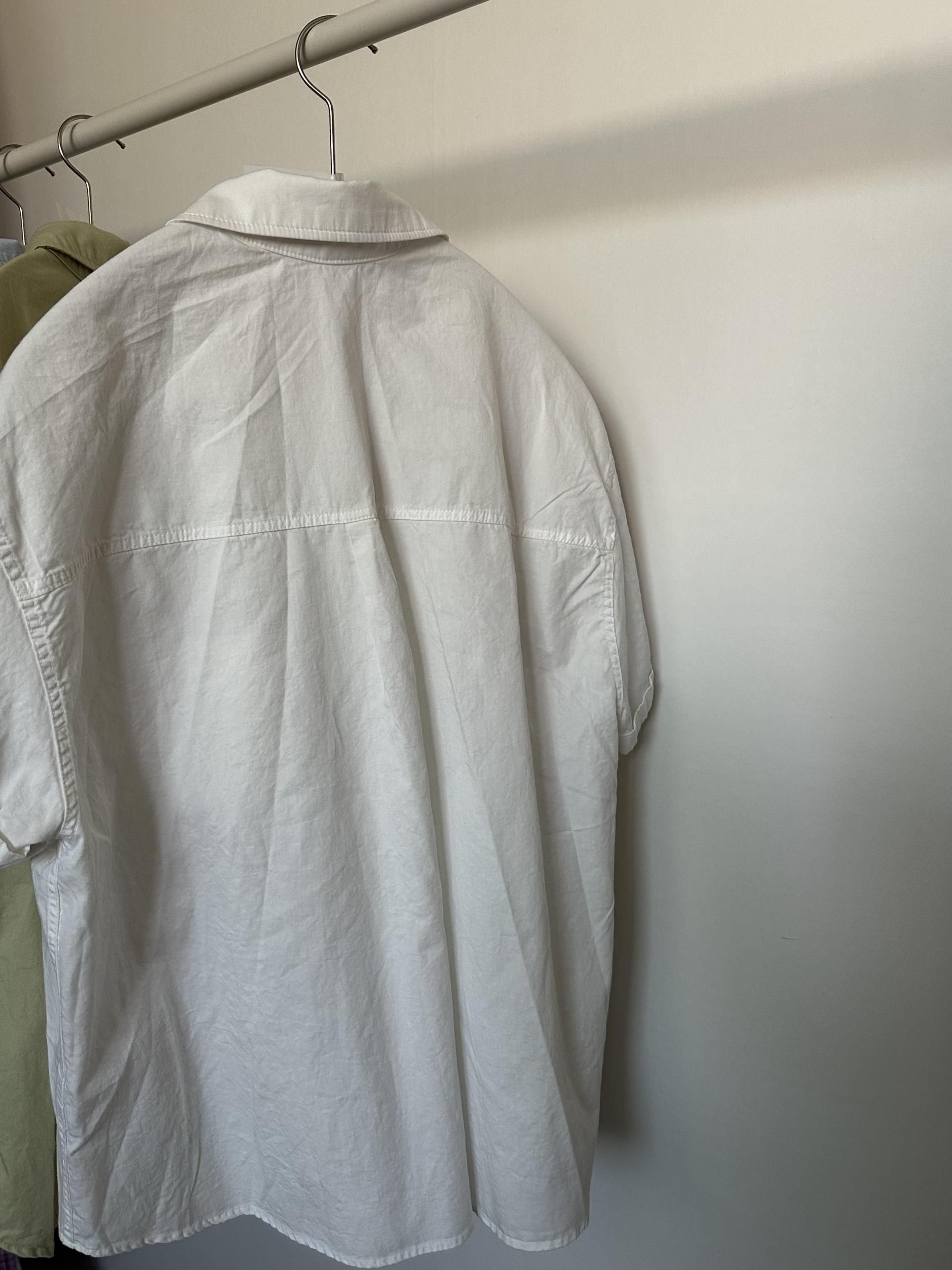 washing half shirt (melon/white/blue)