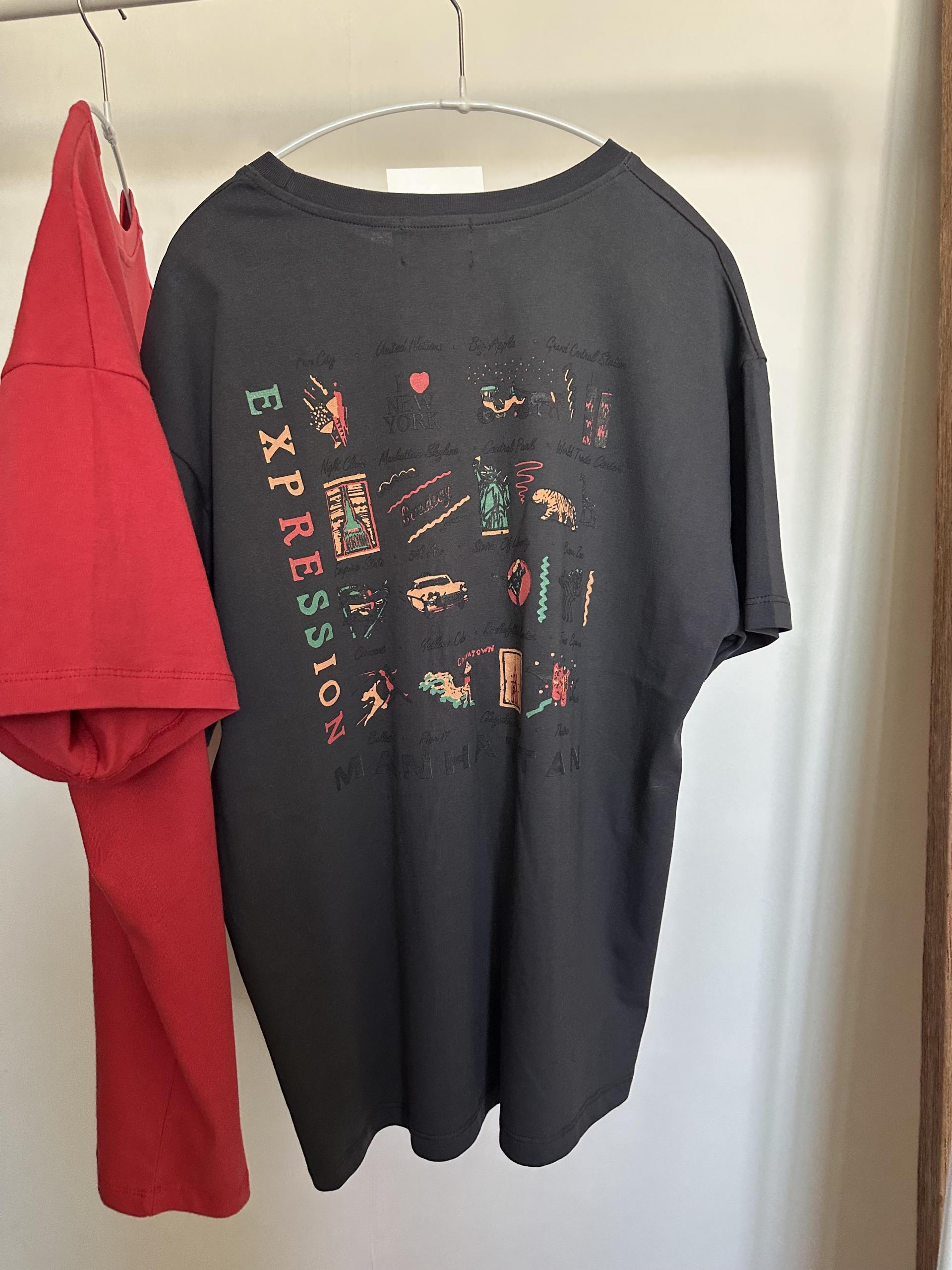 manhattan top (red/charcoal)