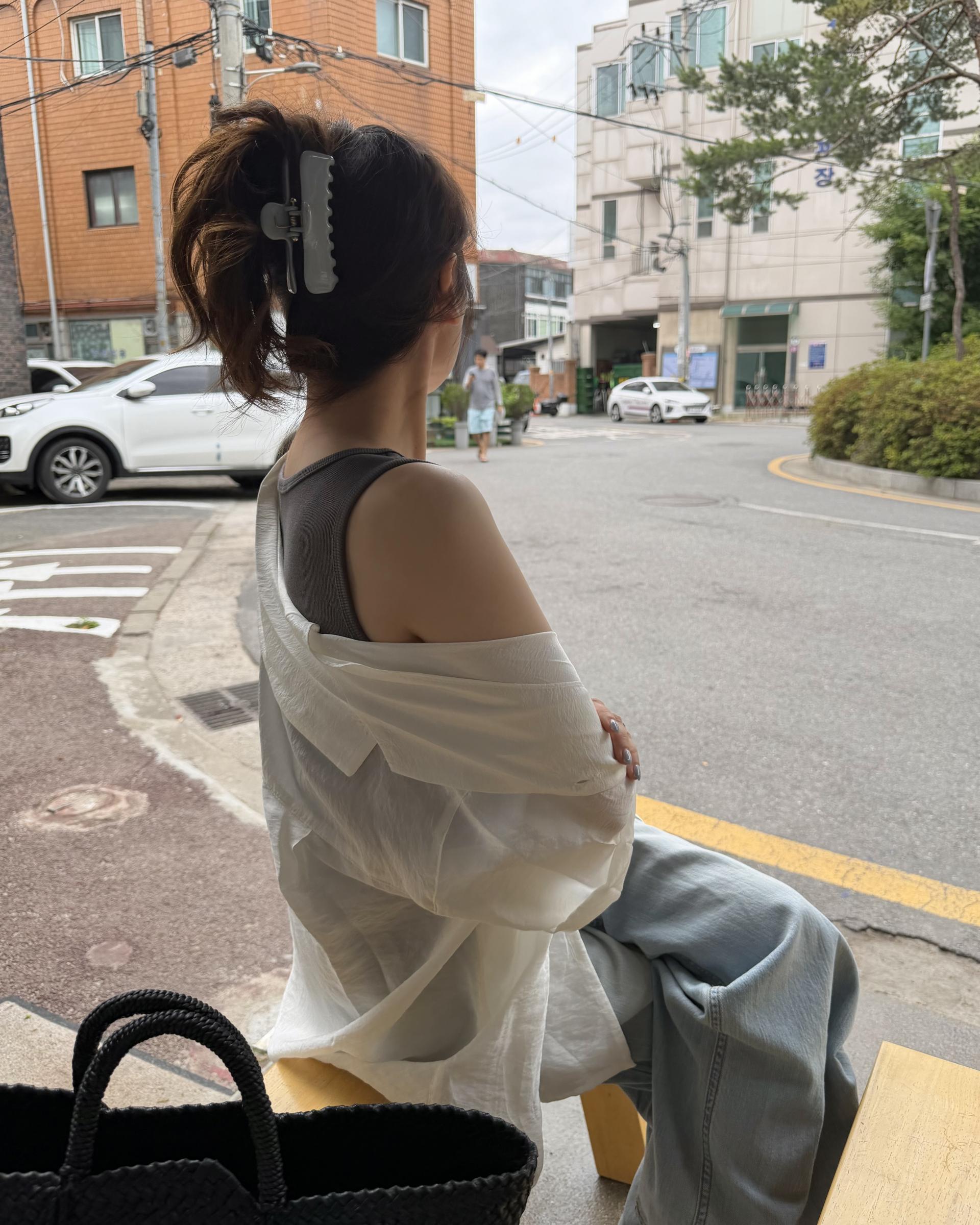 gloss half shirt (cream)