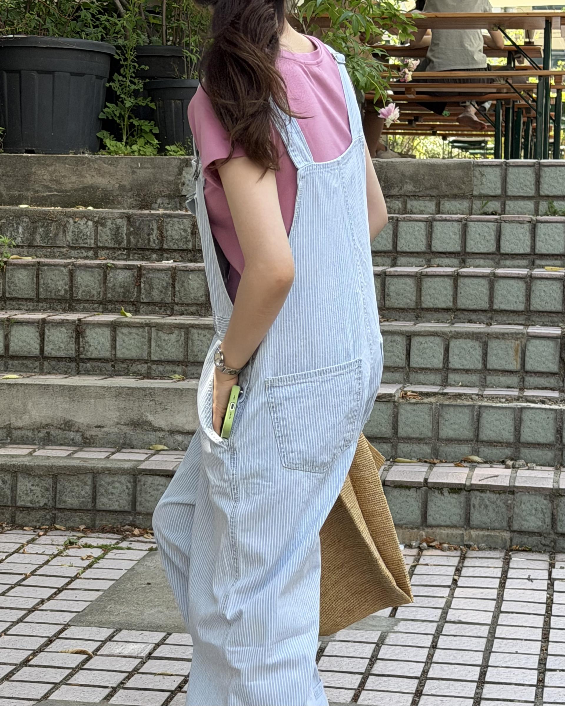 donkey stripe overall