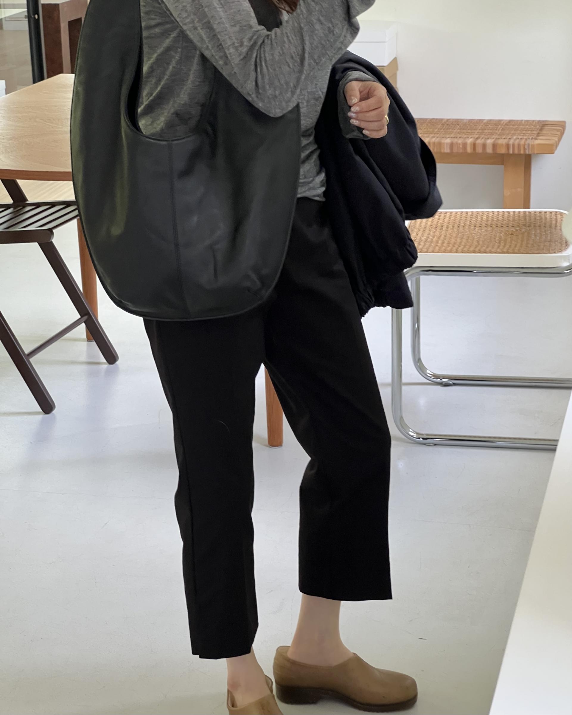 wool skin top (ivory/beige/charcoal/black)