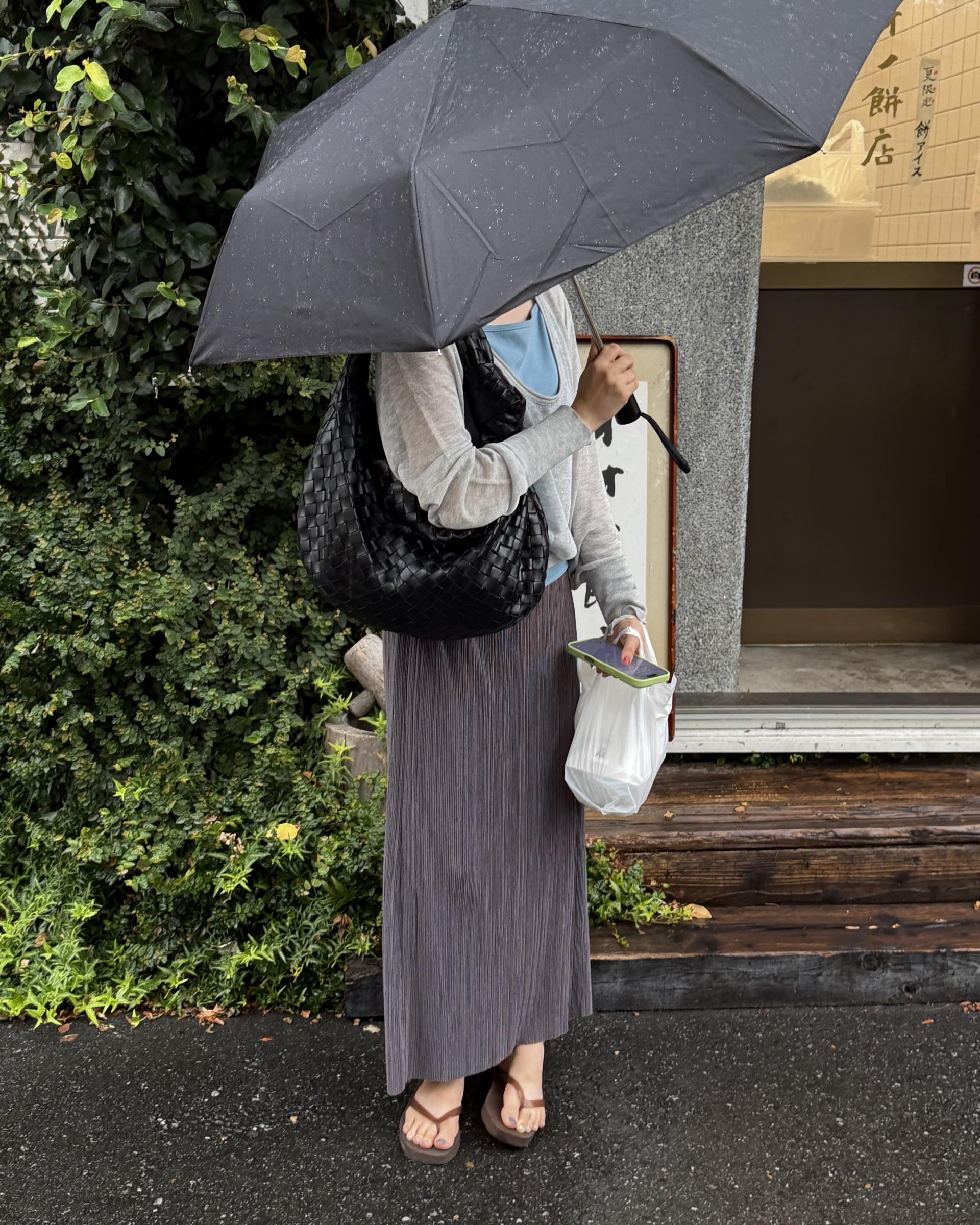 <made> penne skirt (charcoal grey)