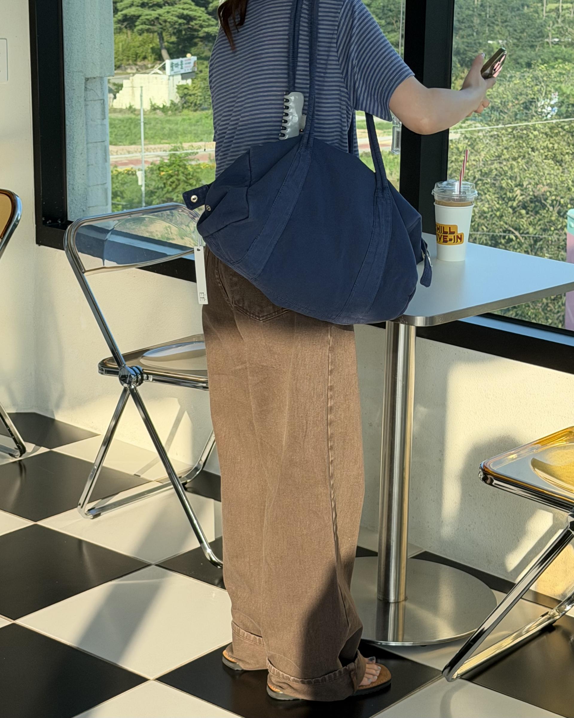 moon dying pants (brown/blue)