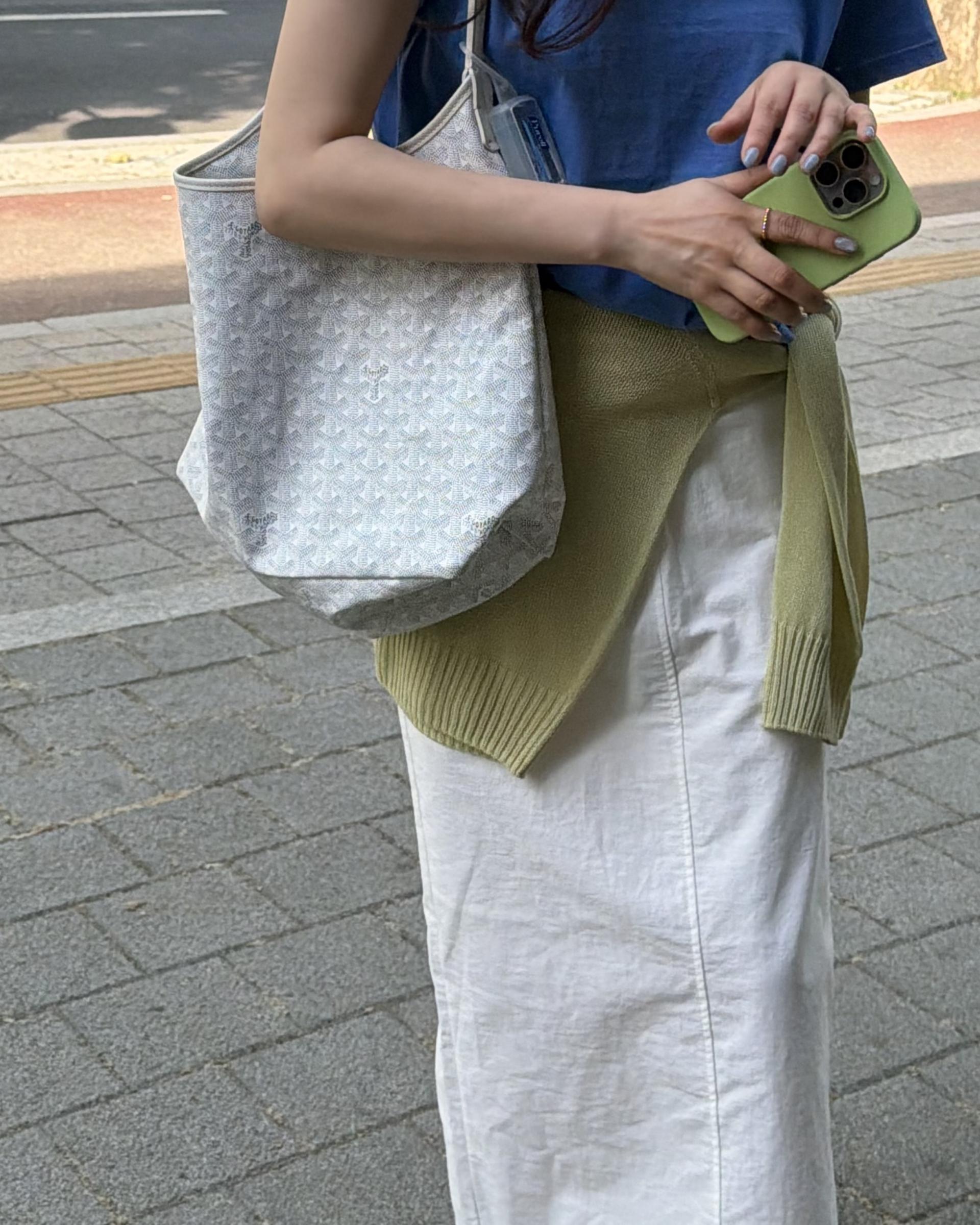 creme cotton skirt (beige/white) 완