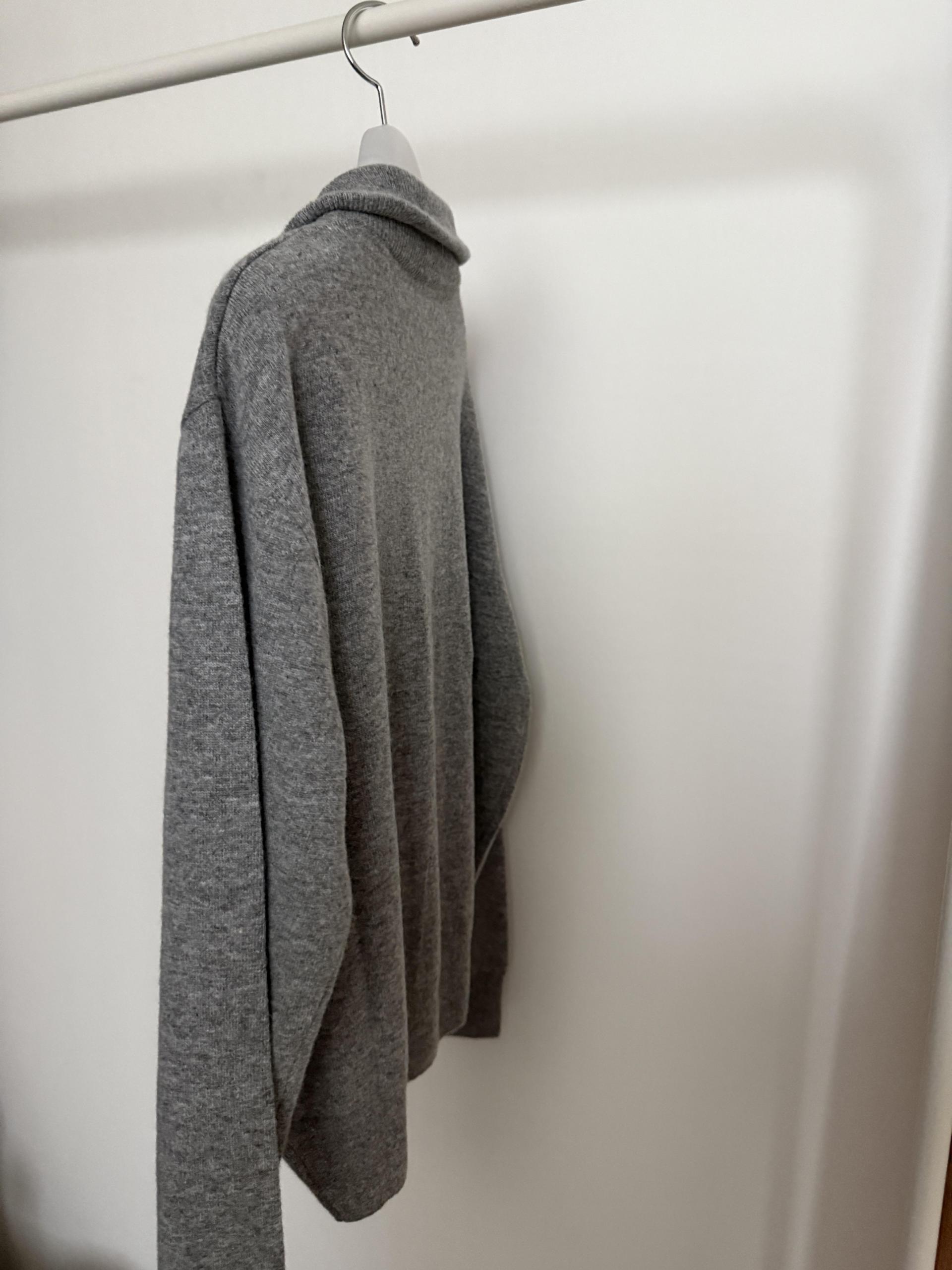 coco knit zip-up (navy/beige/grey)