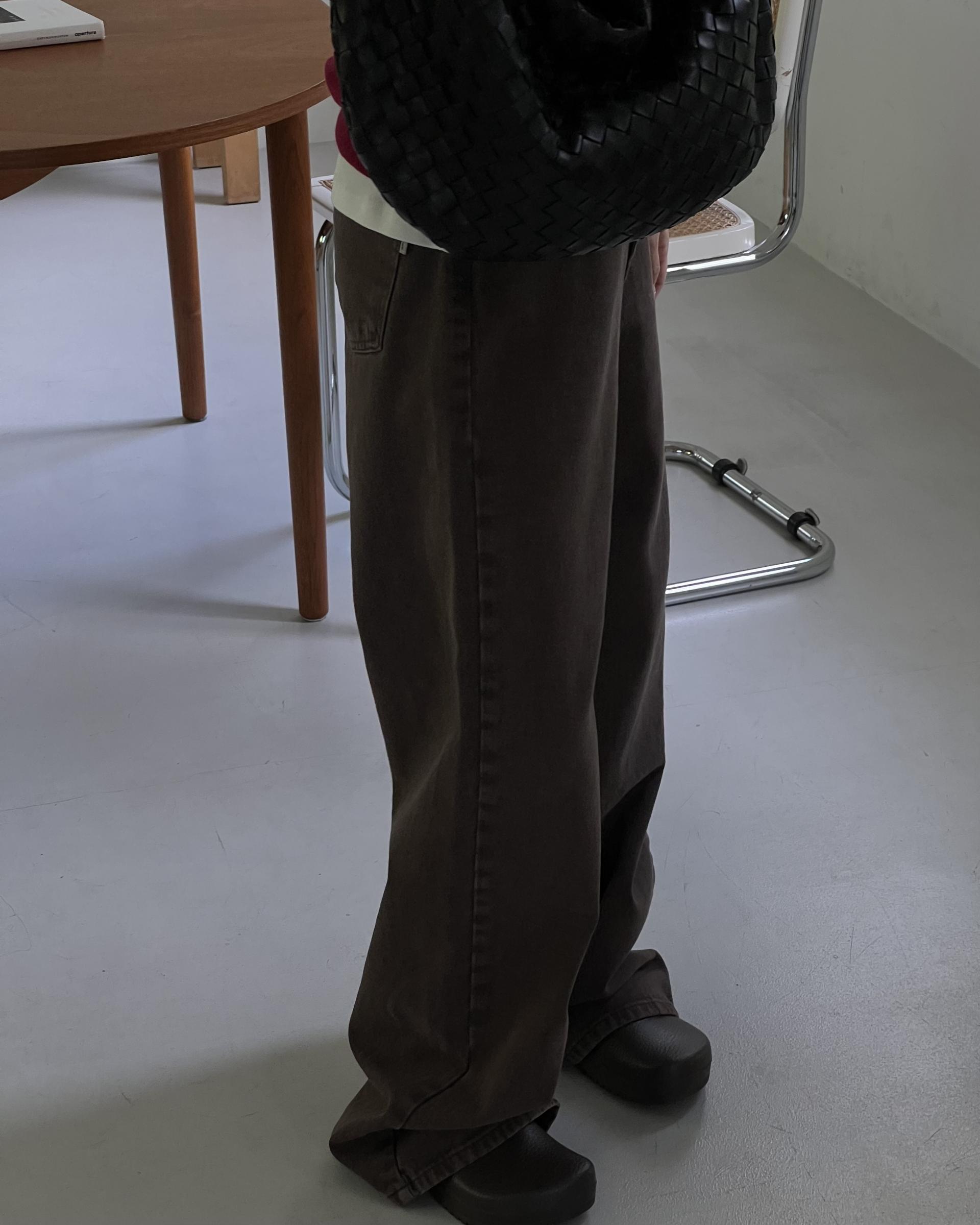 moon dying pants (brown/blue)