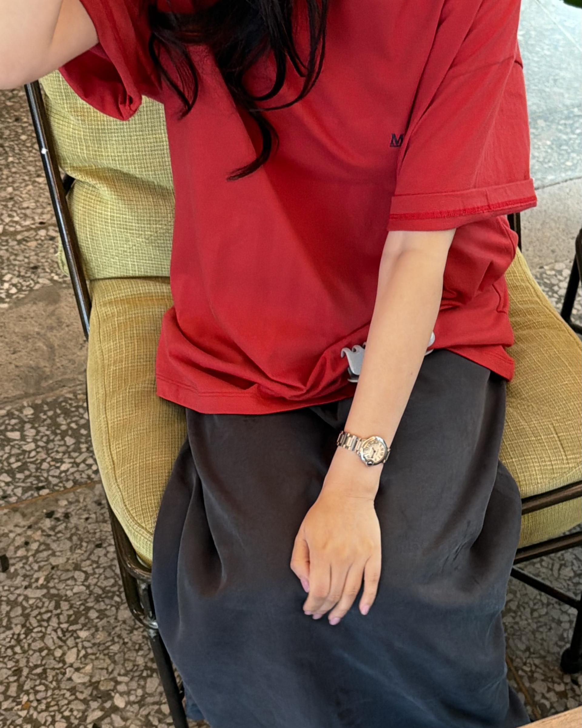 manhattan top (red/charcoal)
