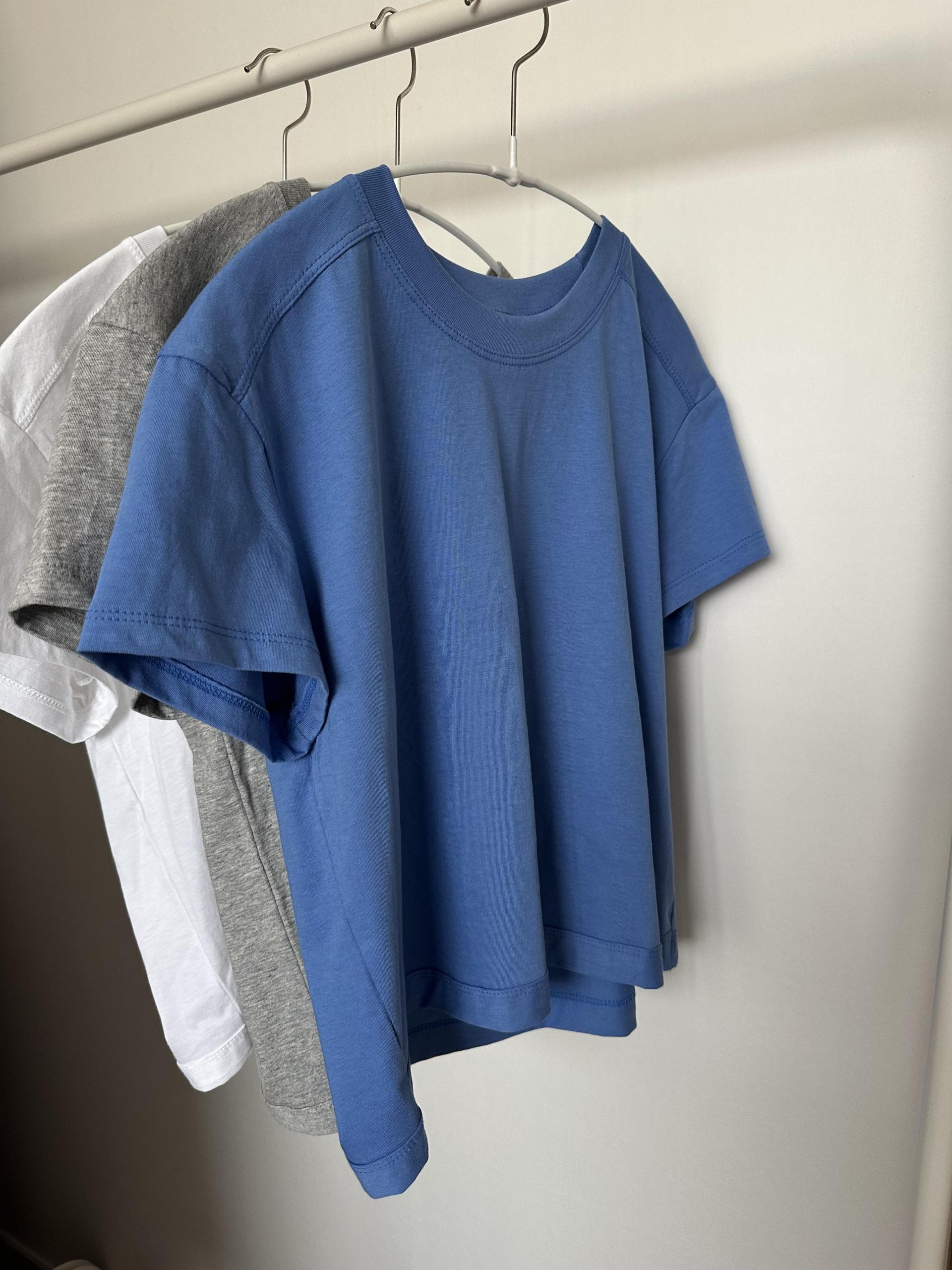 mile top (aqua blue/melange/white) 완