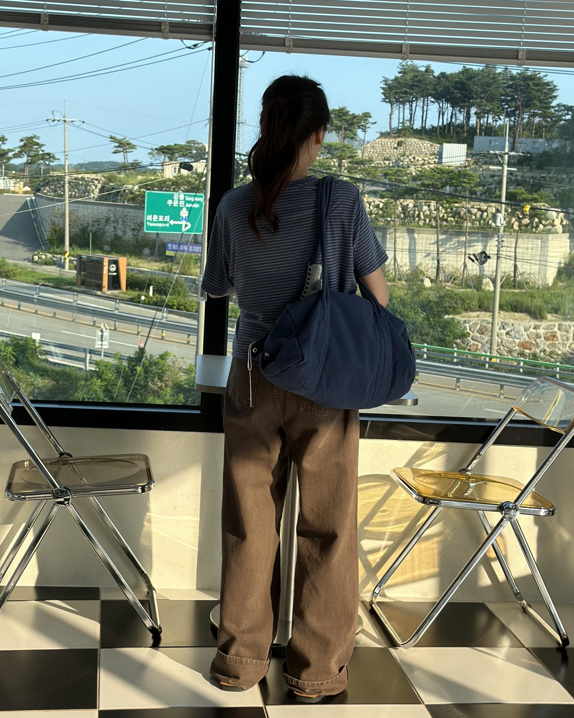 moon dying pants (brown/blue)