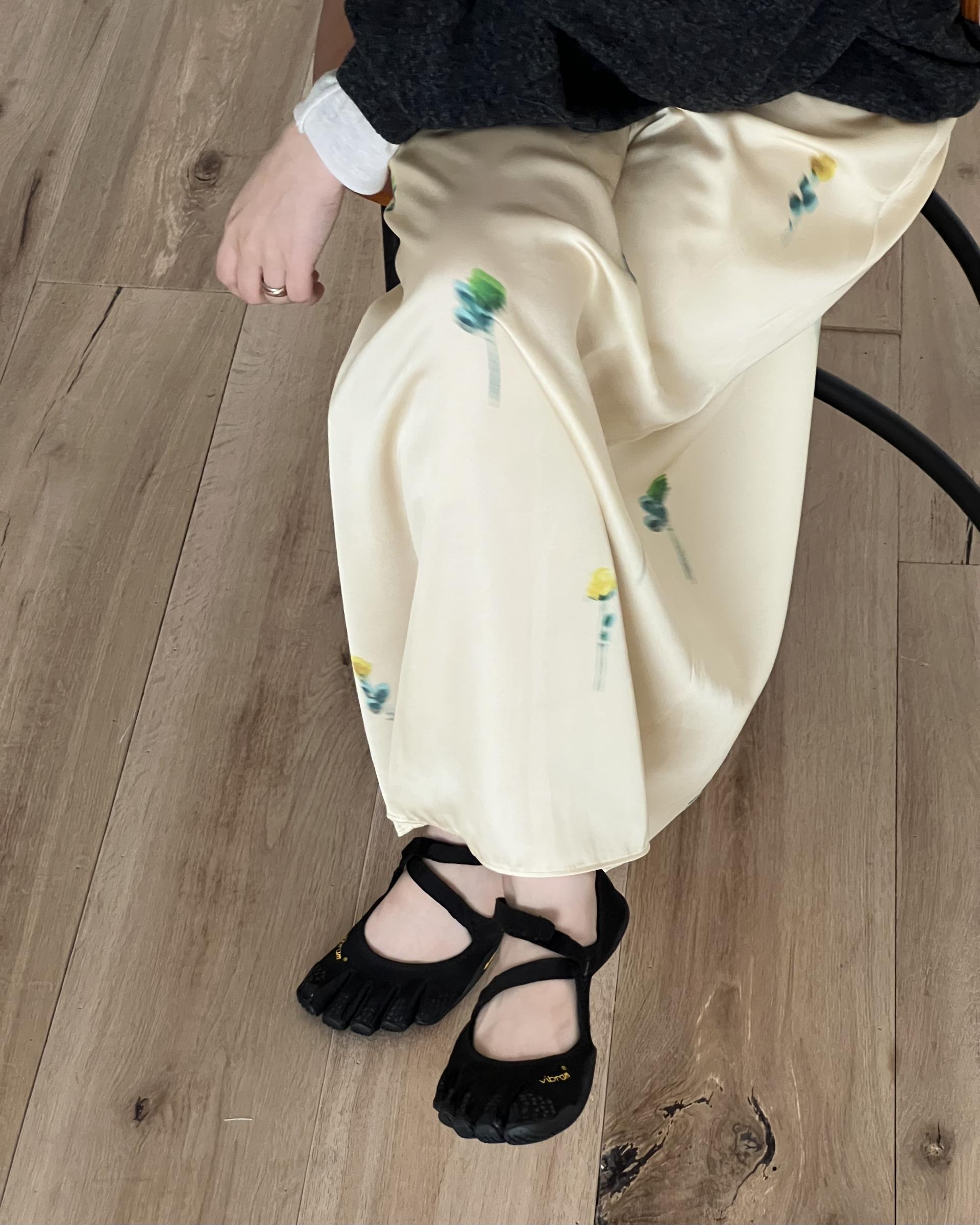 domingo flower skirt (sky blue)