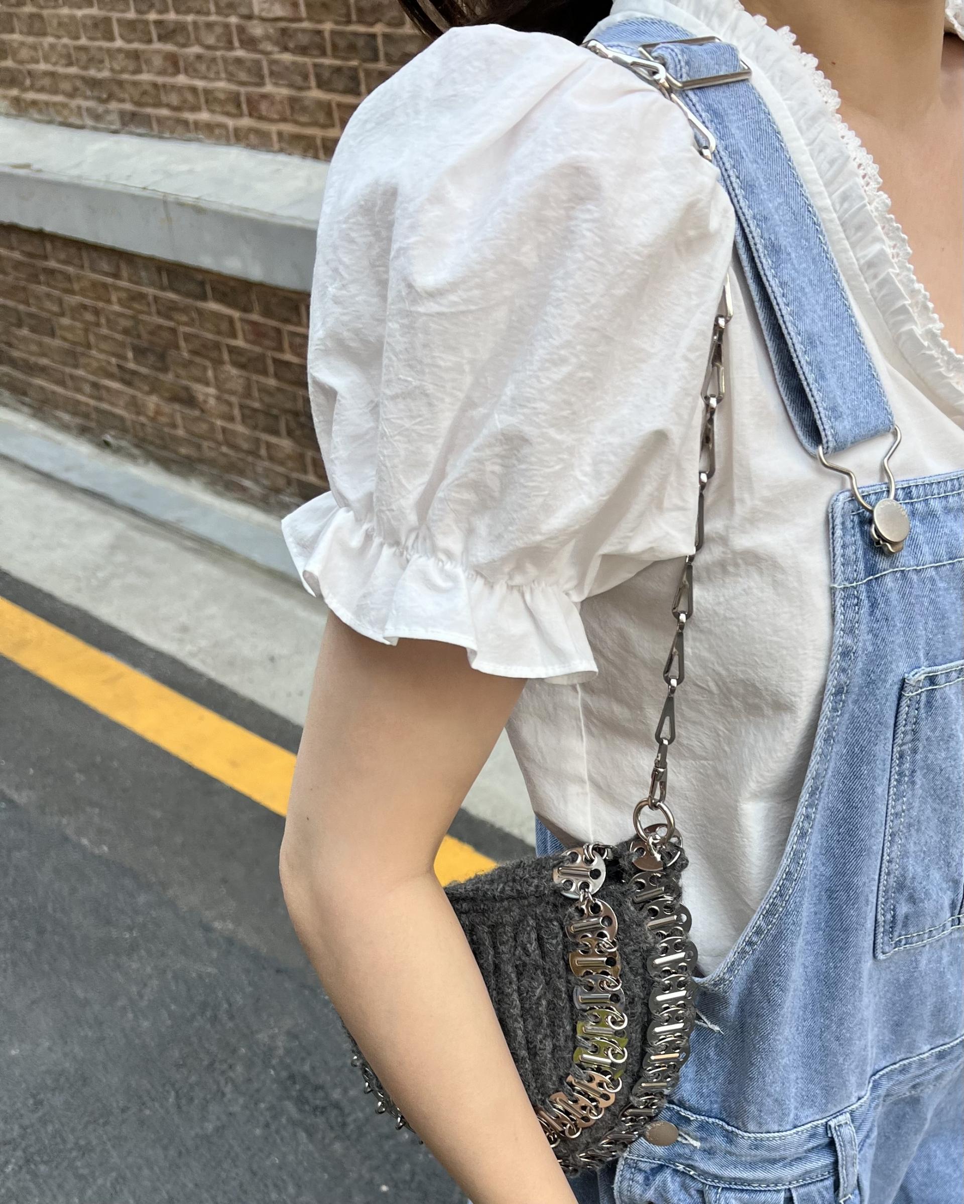 joy lace blouse (white/black)