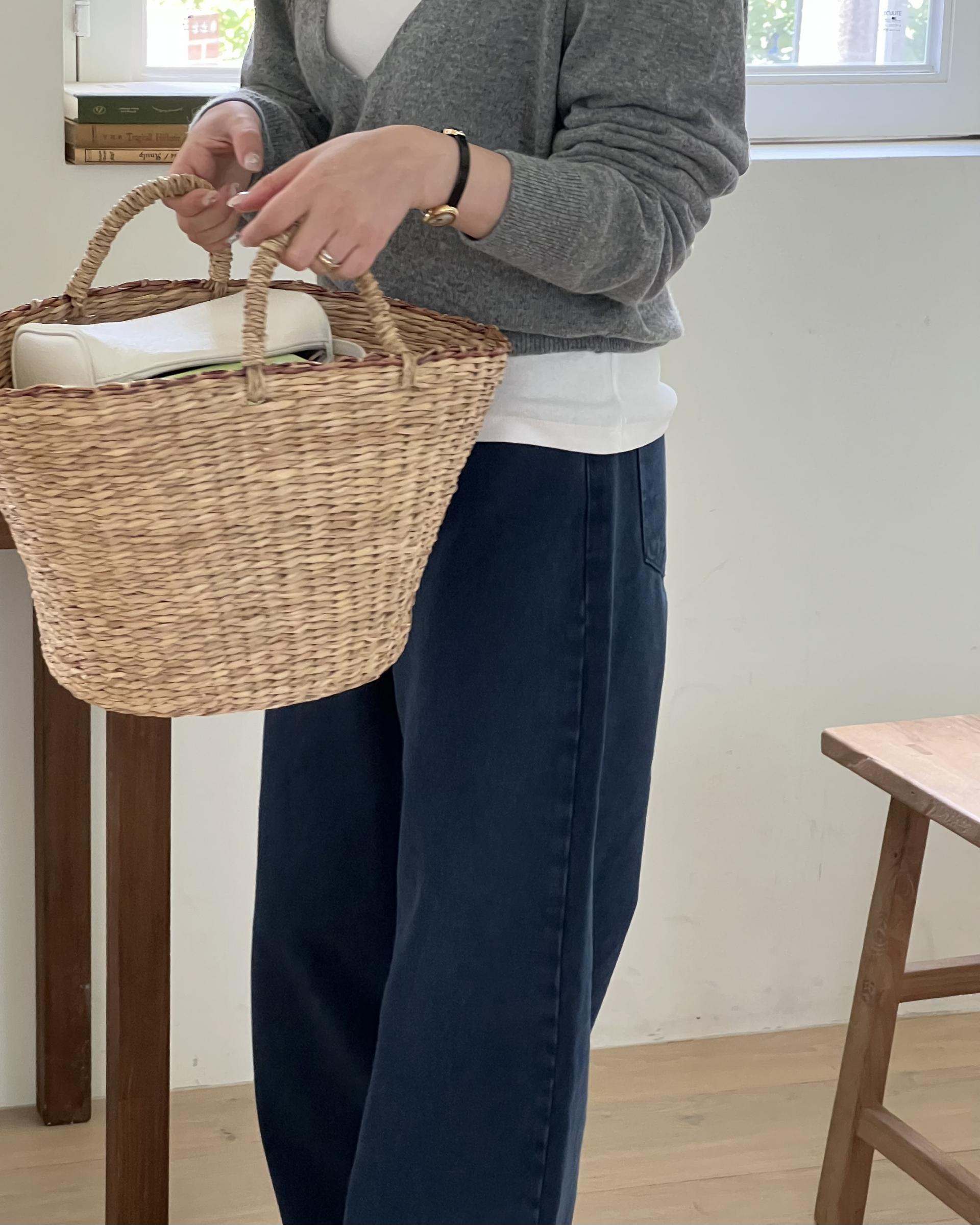 moon dying pants (brown/blue)