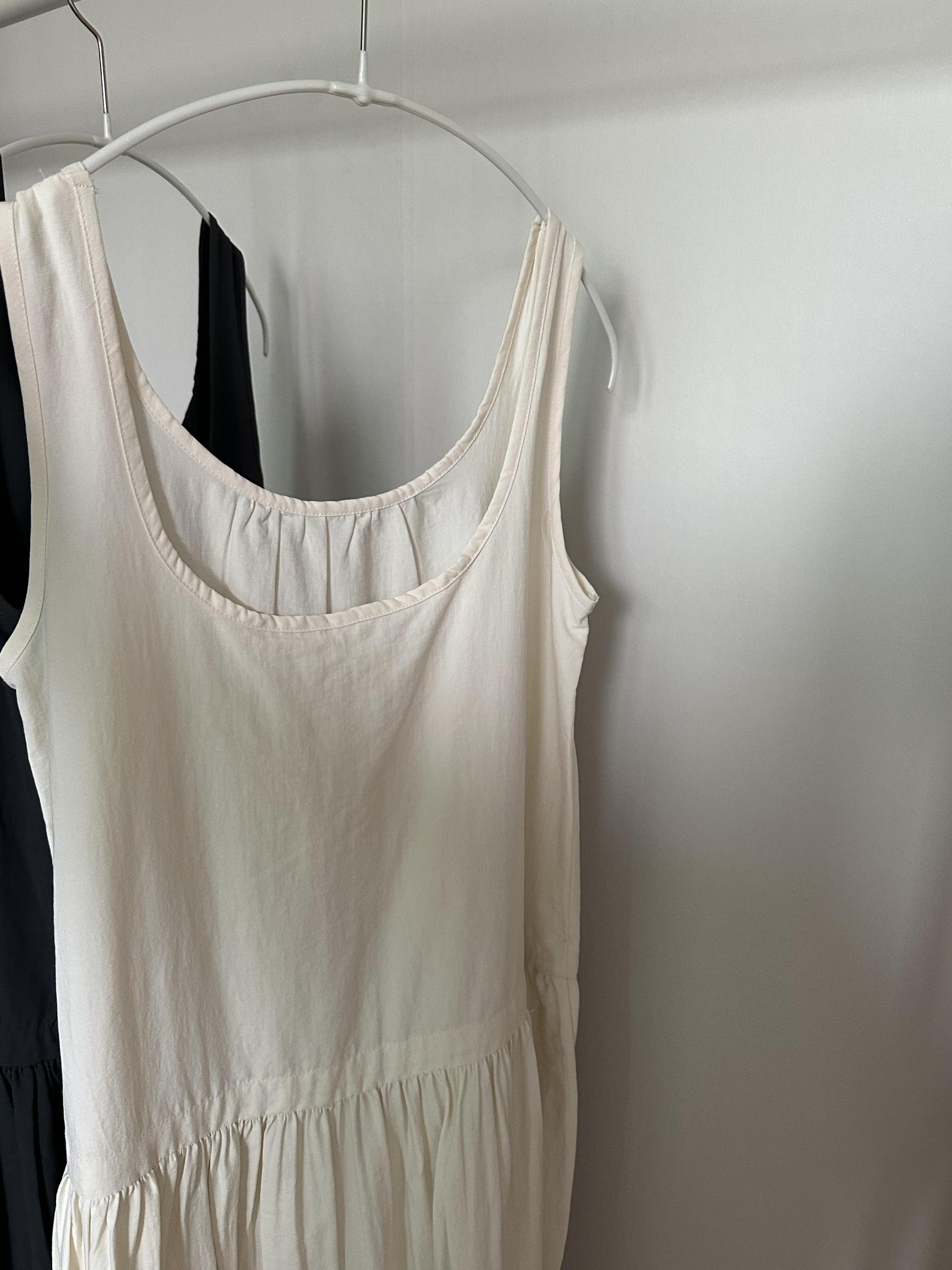 oatmeal dress (charcoal/cream)