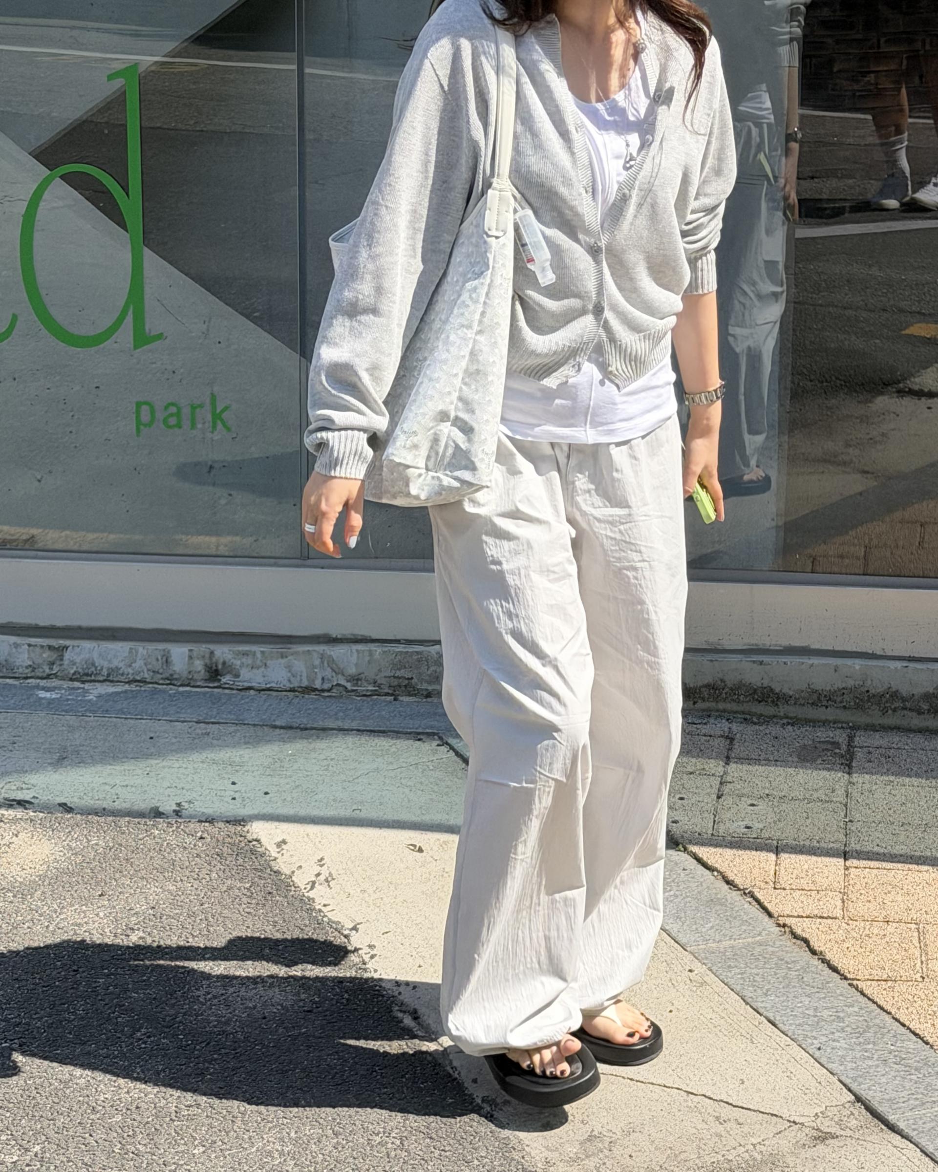 pampas string pants (pale grey)