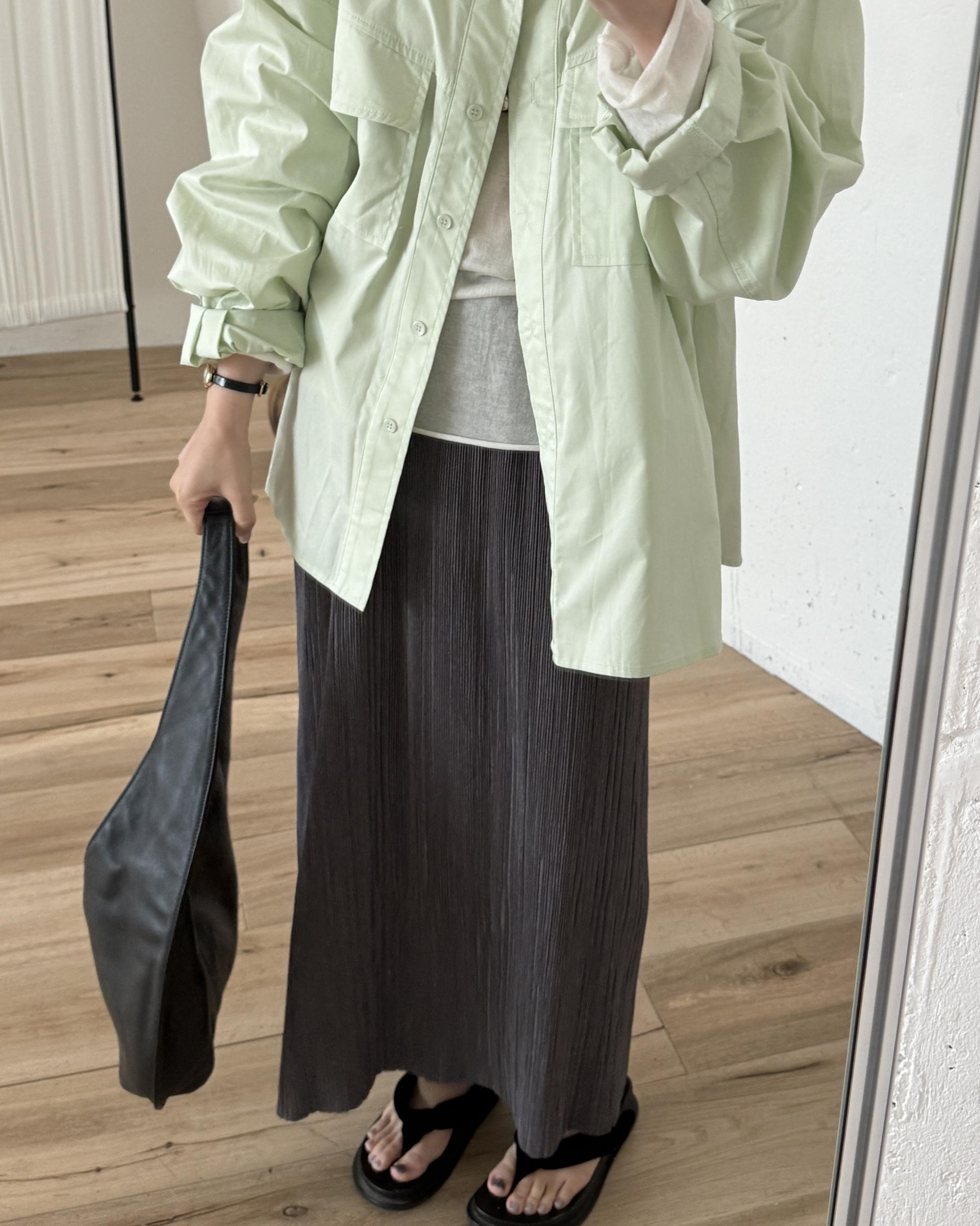 over pocket shirt (mint)