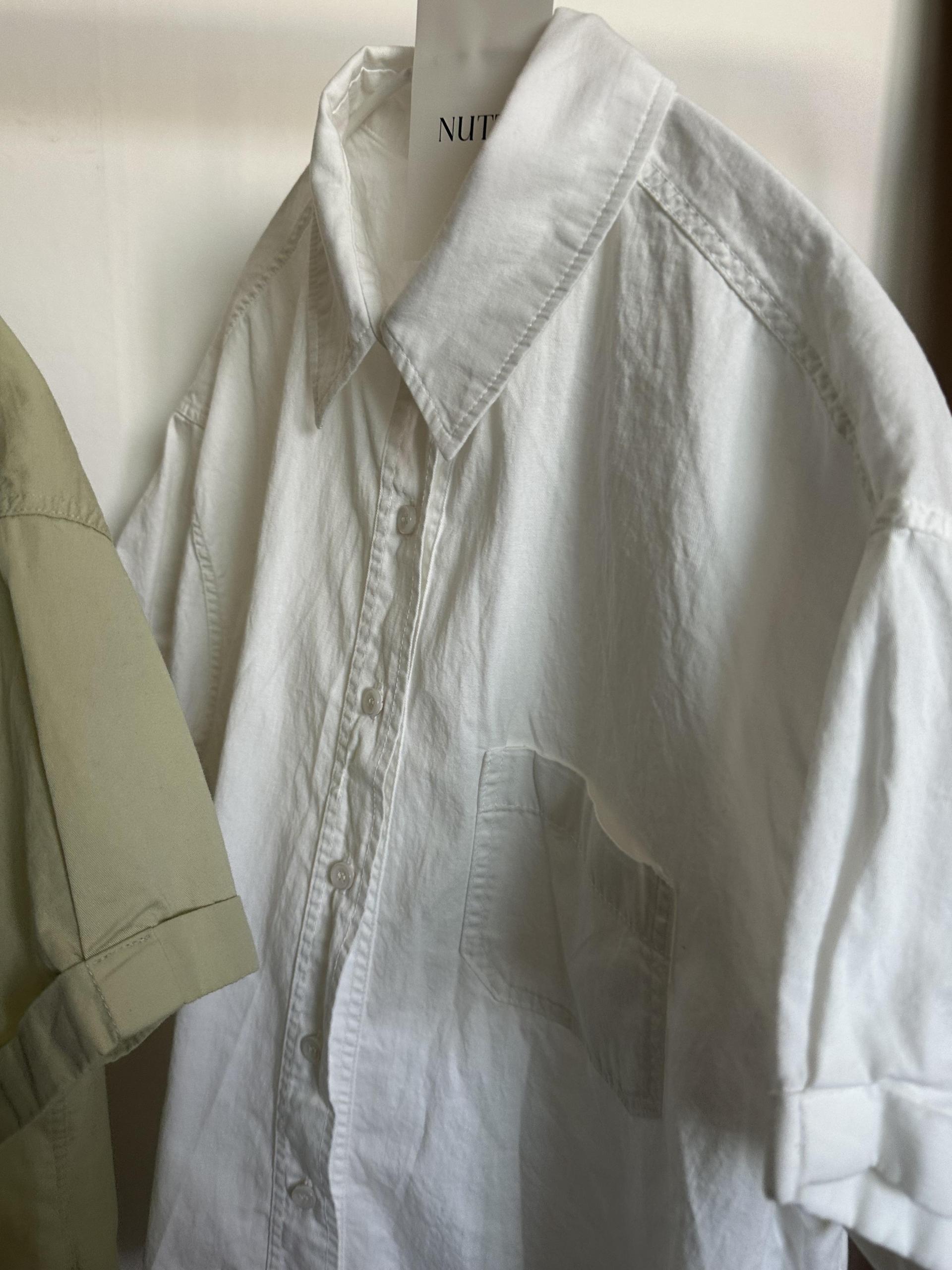 washing half shirt (melon/white/blue)