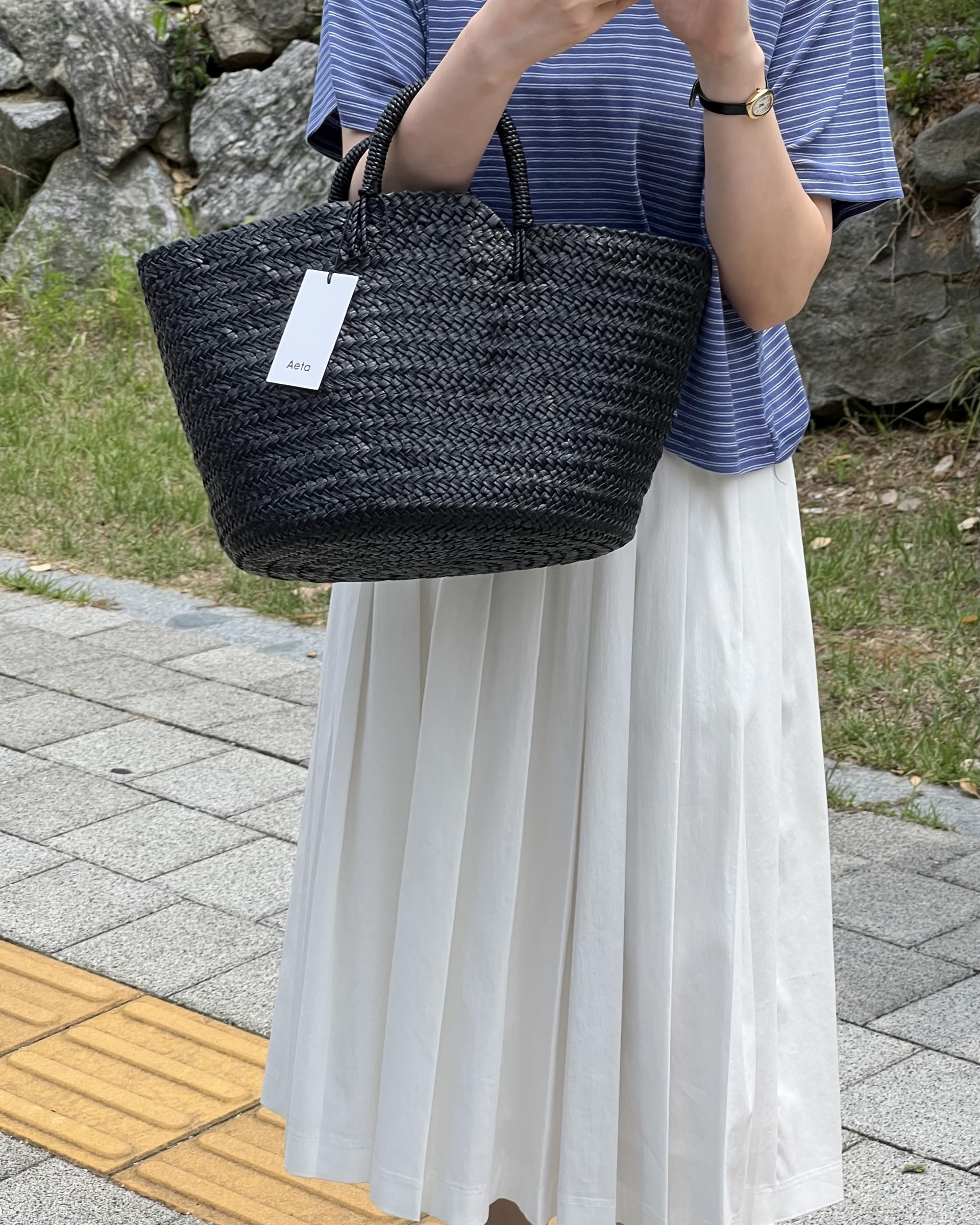 madeleine pleats skirt (check/cream)