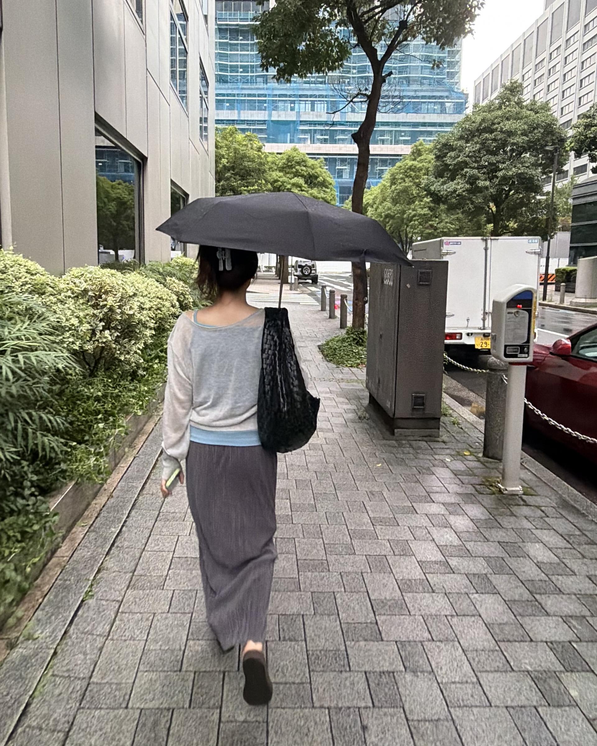 <made> penne skirt (charcoal grey)
