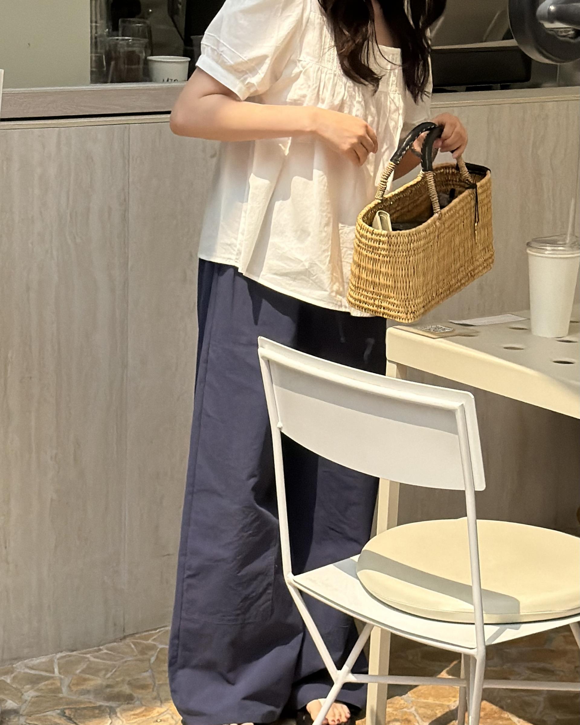 rusk cotton pants (charcoal/navy)