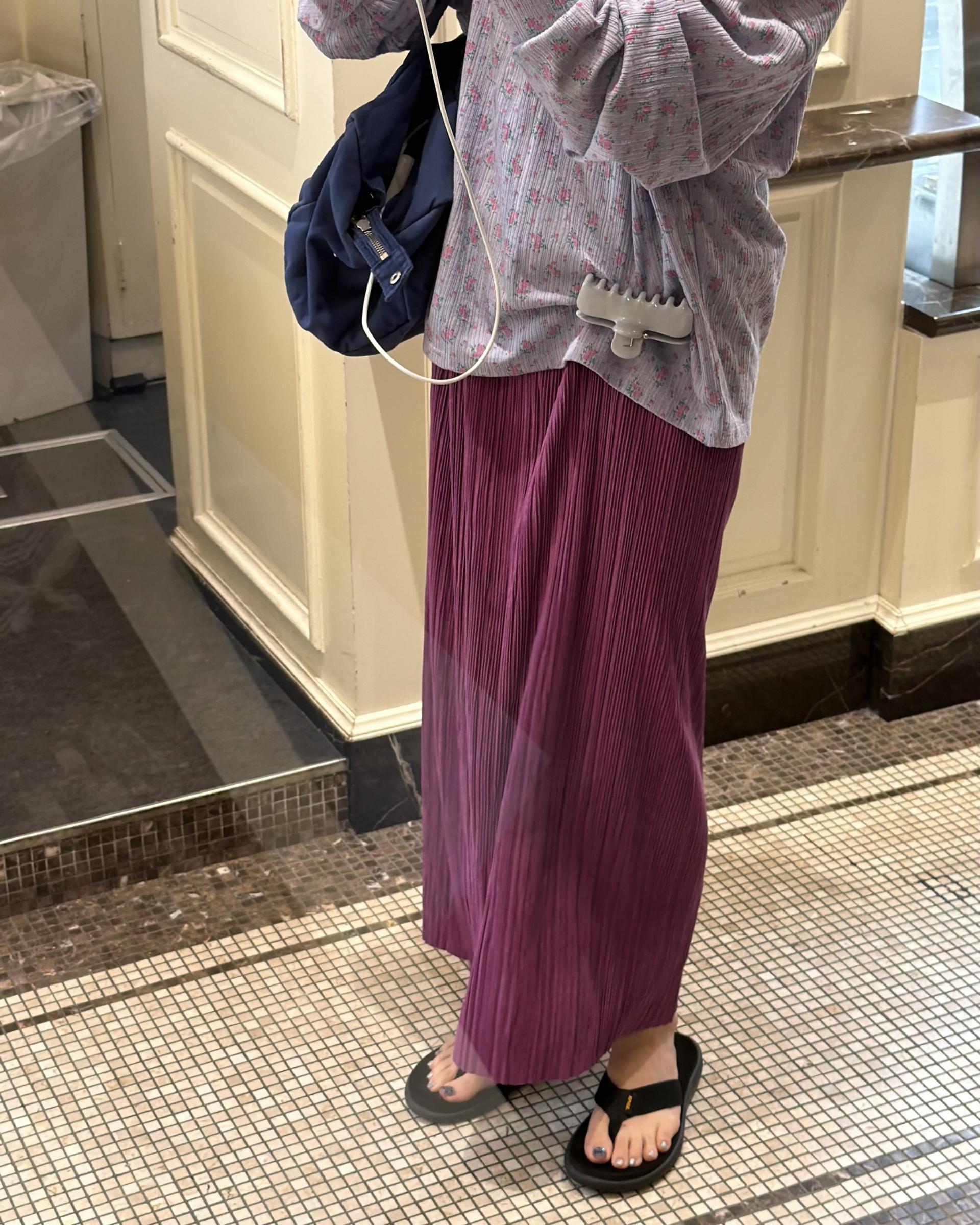 <made> penne skirt (violet)