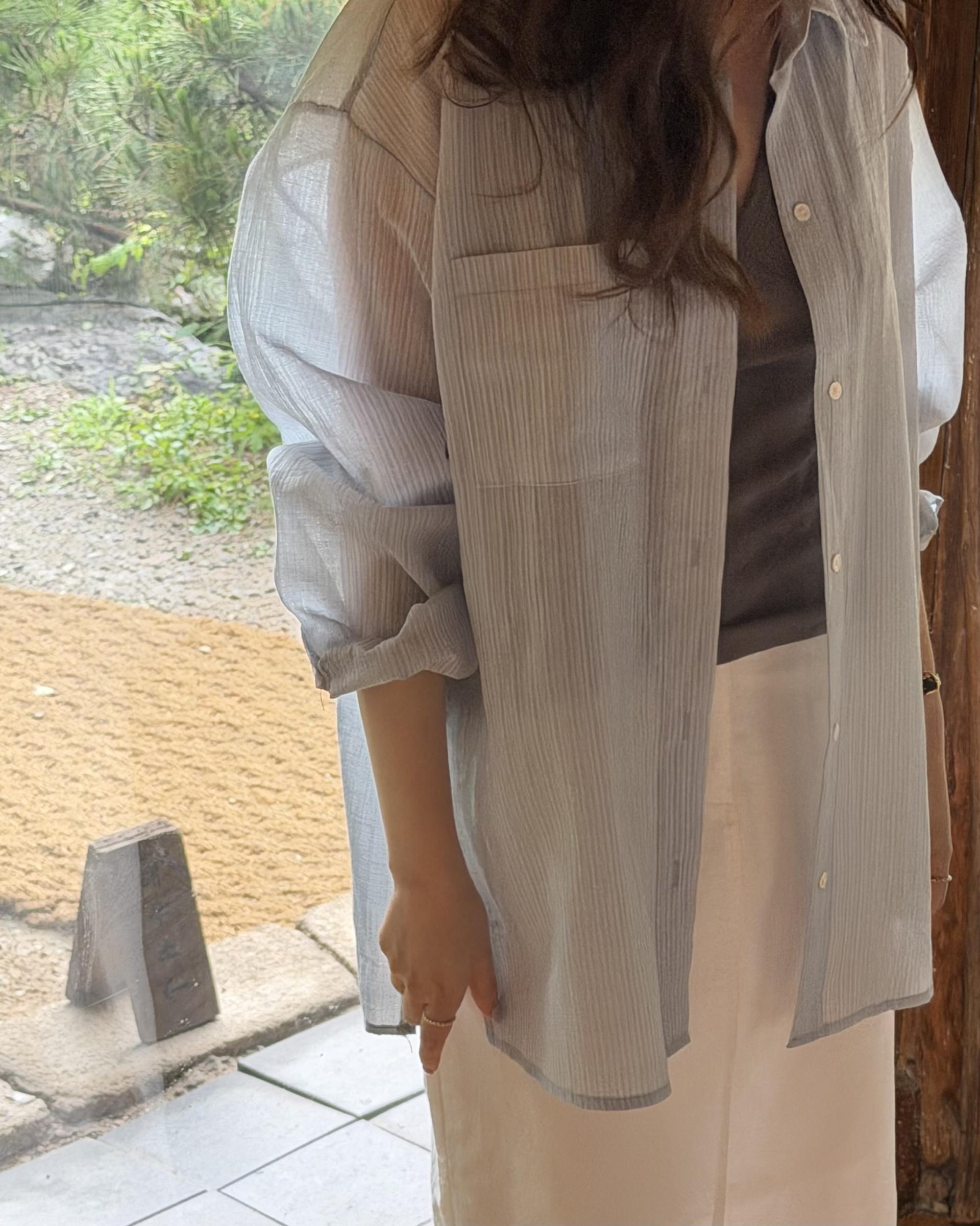 siena stripe shirt (blue/white)