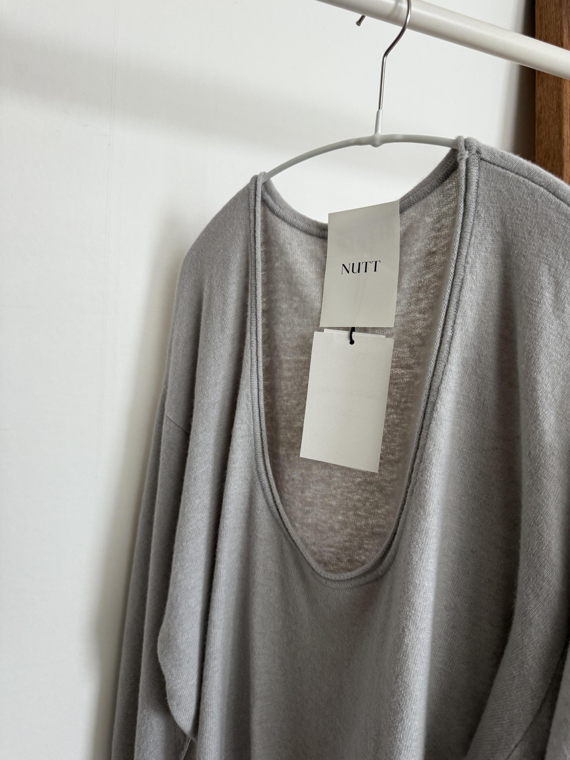 fuego u-neck knit (purple/charcoal/blue/pale grey)