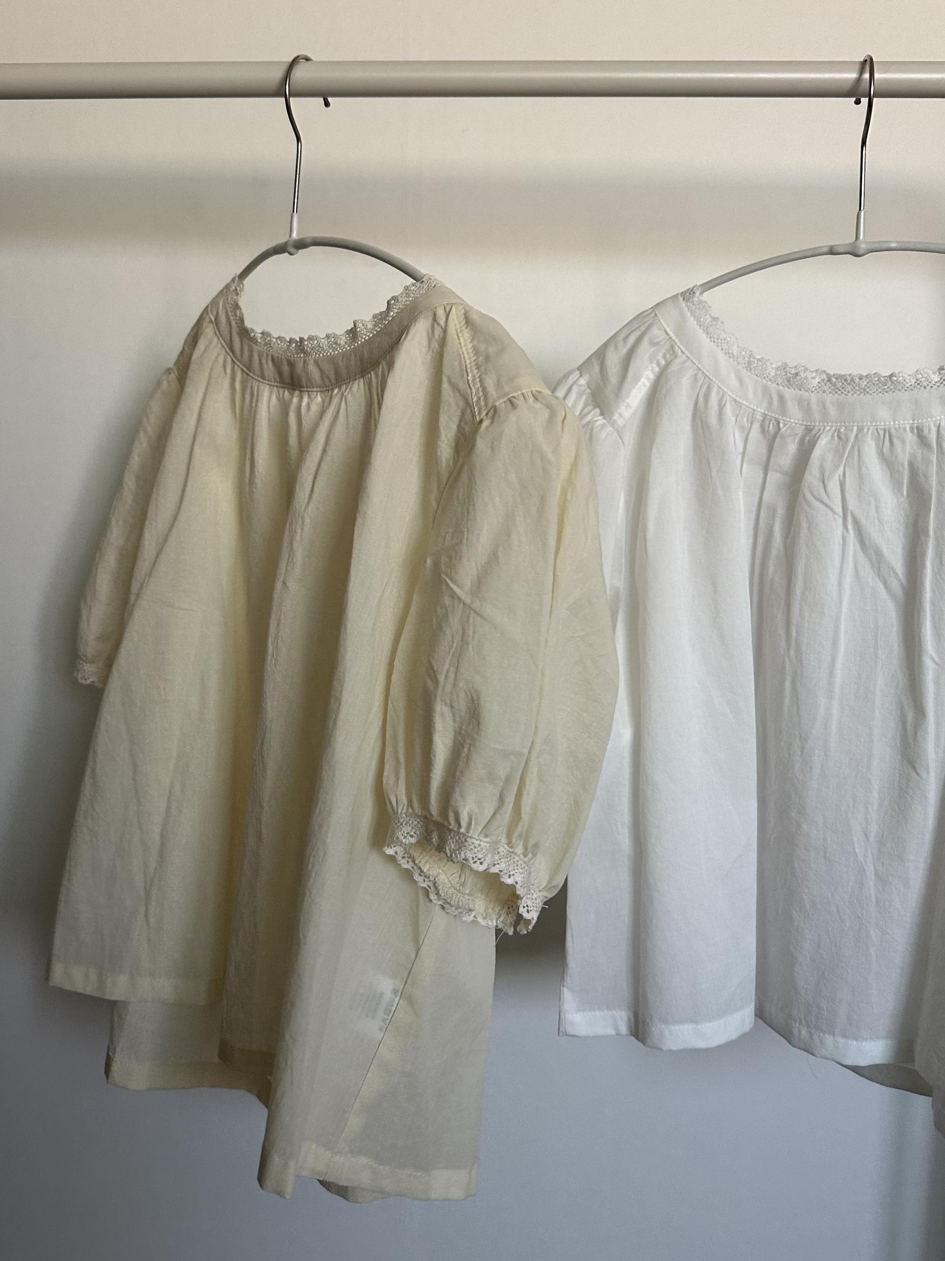 flan lace blouse (cream/ivory)