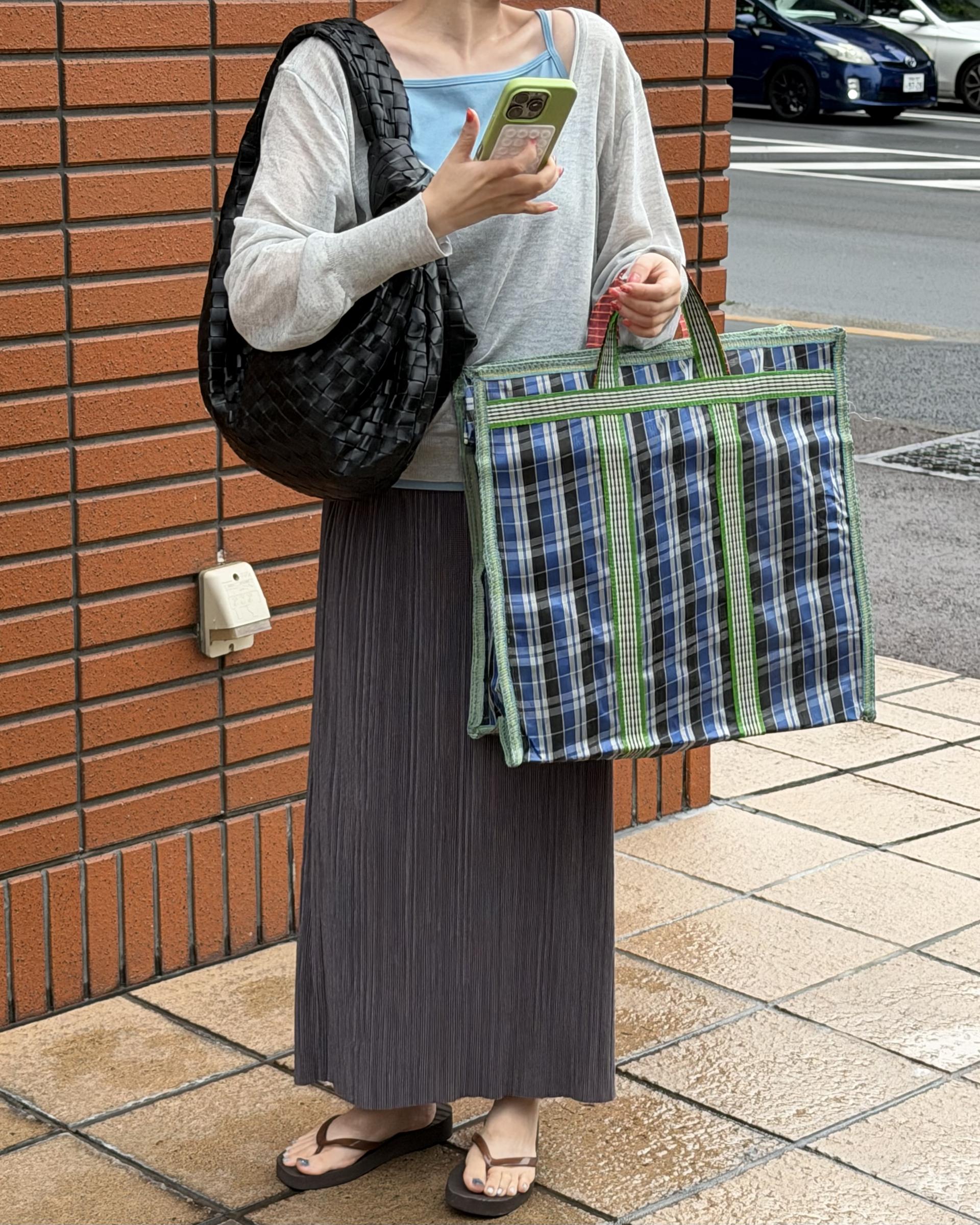 <made> penne skirt (charcoal grey)